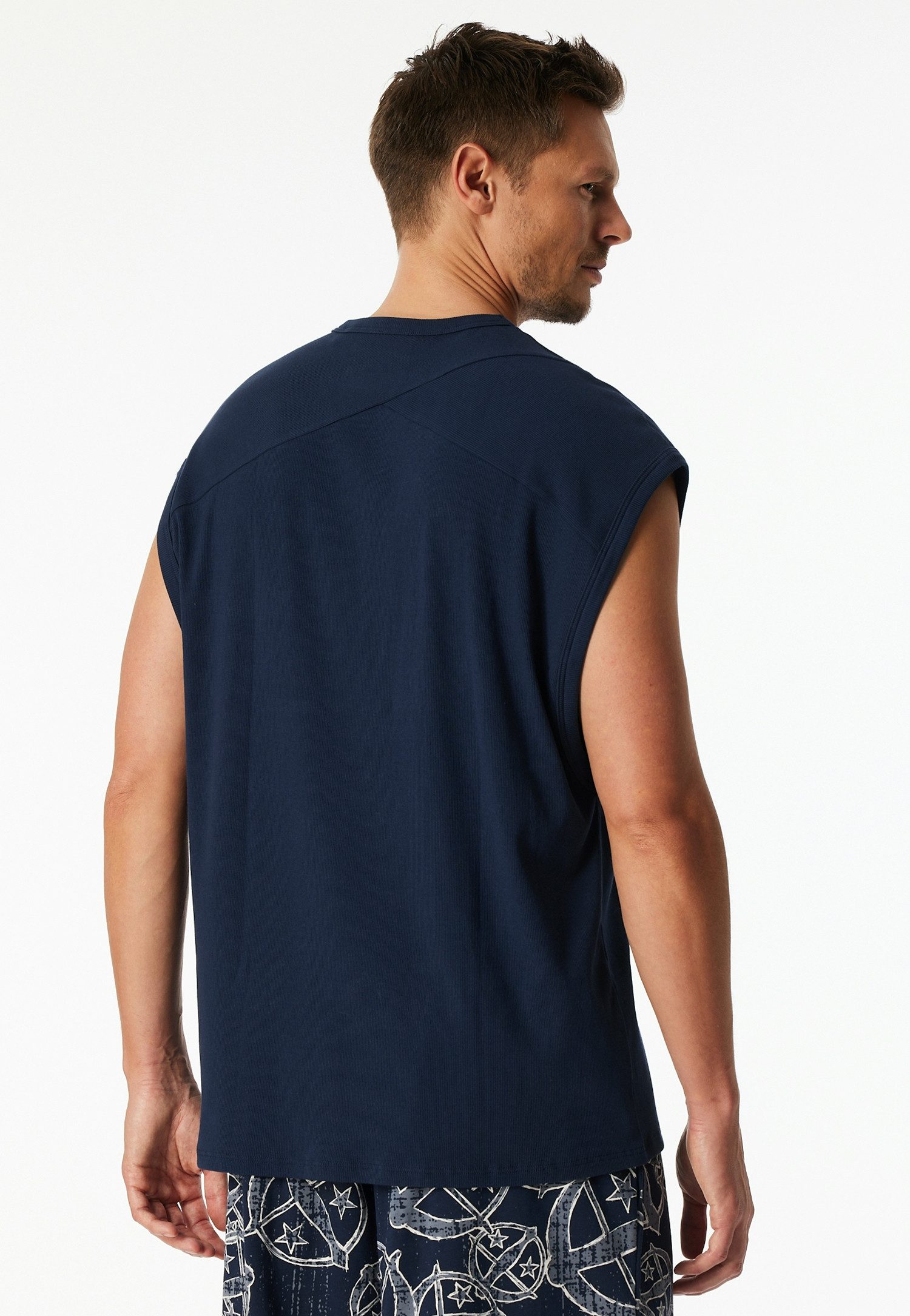 Schiesser T-Shirt Schiesser 150 Years weite Armauschnitte, kastige Schnittform