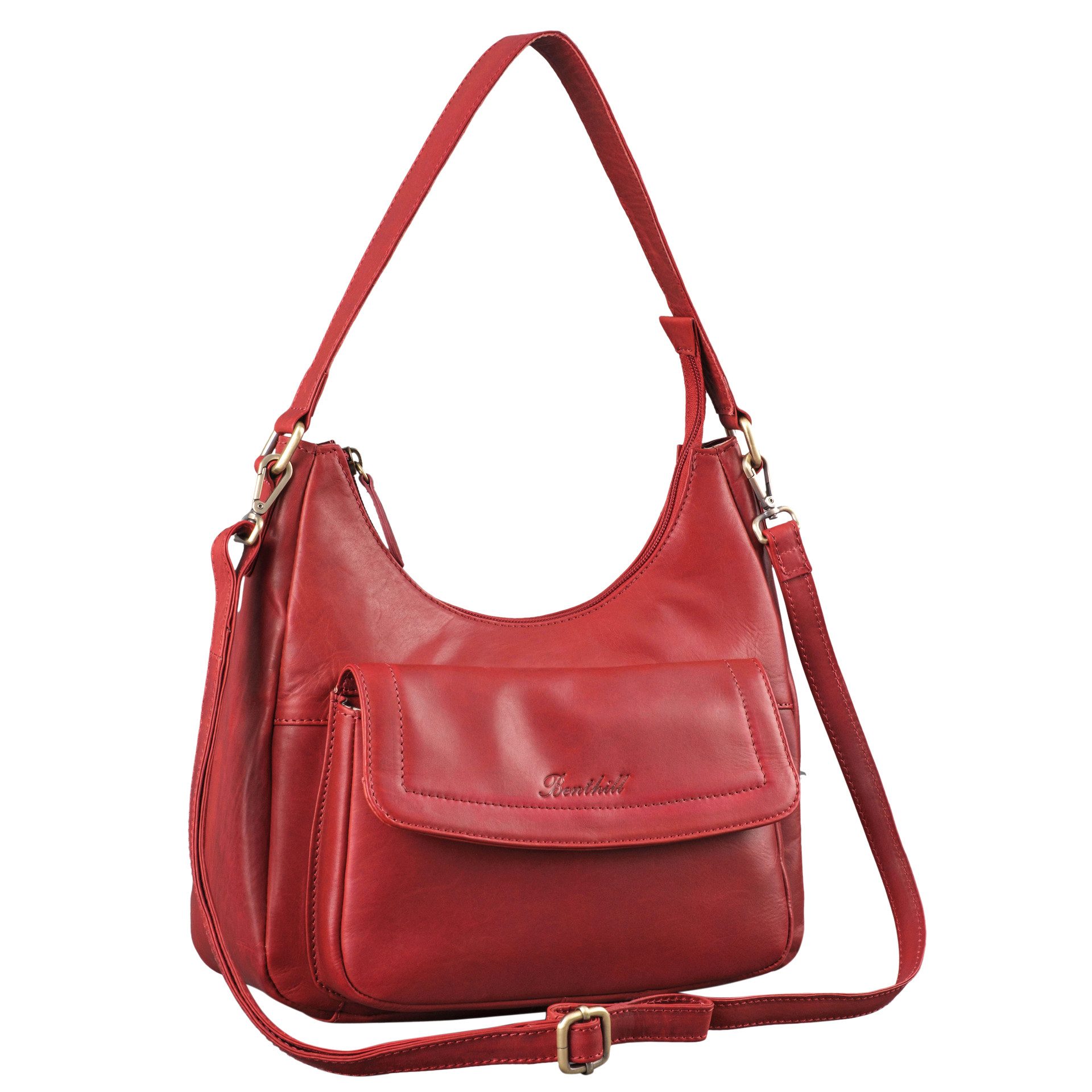 Benthill Handtasche Damen Echt Leder Schultertasche günstig online kaufen