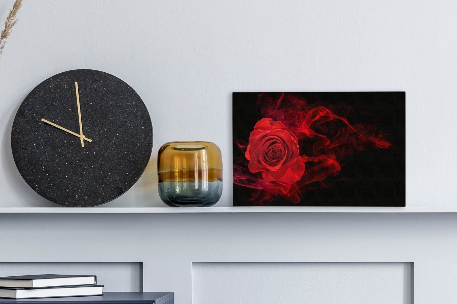 OneMillionCanvasses® Leinwandbild Rosen - Rot - günstig online kaufen