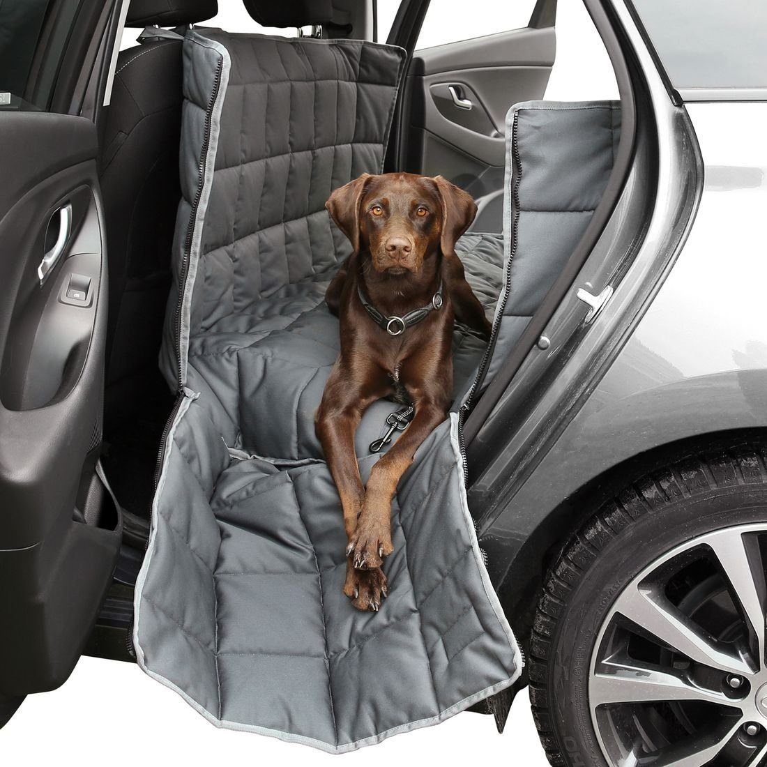 yourGEAR Tierdecke your GEAR Rapallo - Hunde Schondecke Auto Rücksitzbank 2 Einstiege