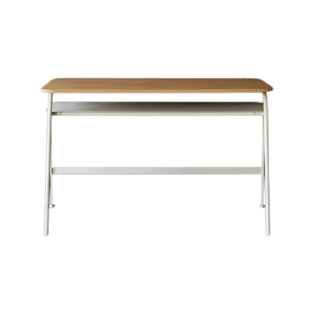 Tikamoon Schreibtisch Mio - Schreibtisch aus Esche und Metall in Cream