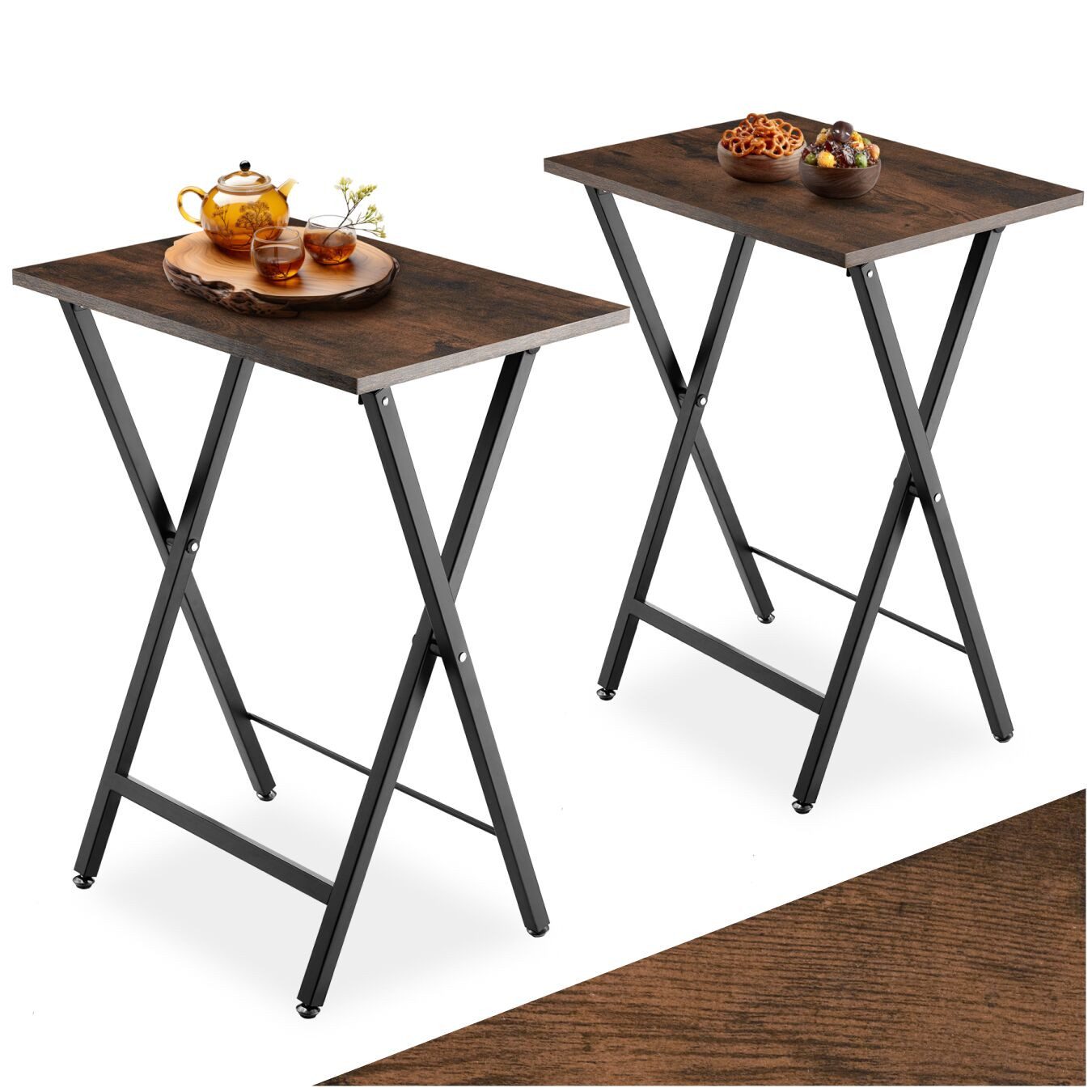 tectake Beistelltisch 2er Set Beistelltische (2-St., günstig online kaufen