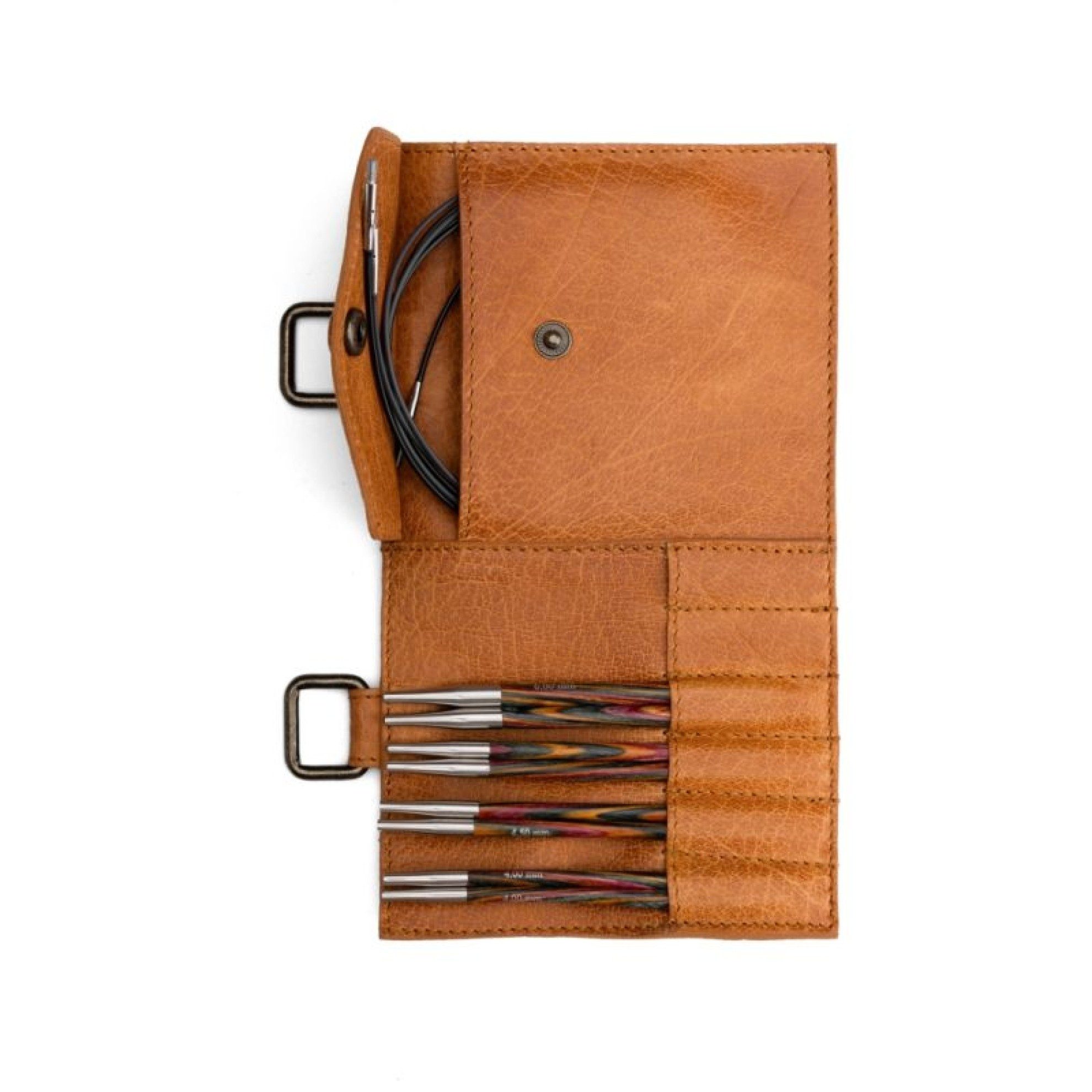 muud Rundstricknadeln Lederetui Carita B 20,5x12 cm für