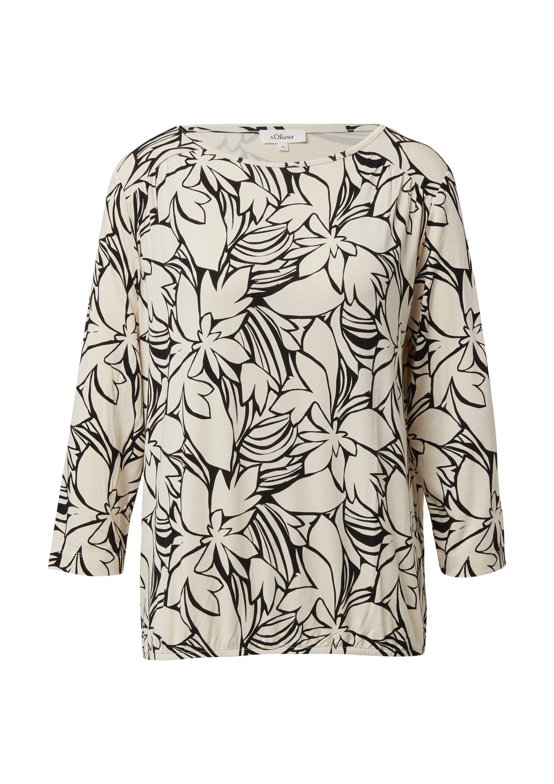 s.Oliver 3/4-Arm-Shirt T-Shirt 3/4-Arm Shirt im O-Shape