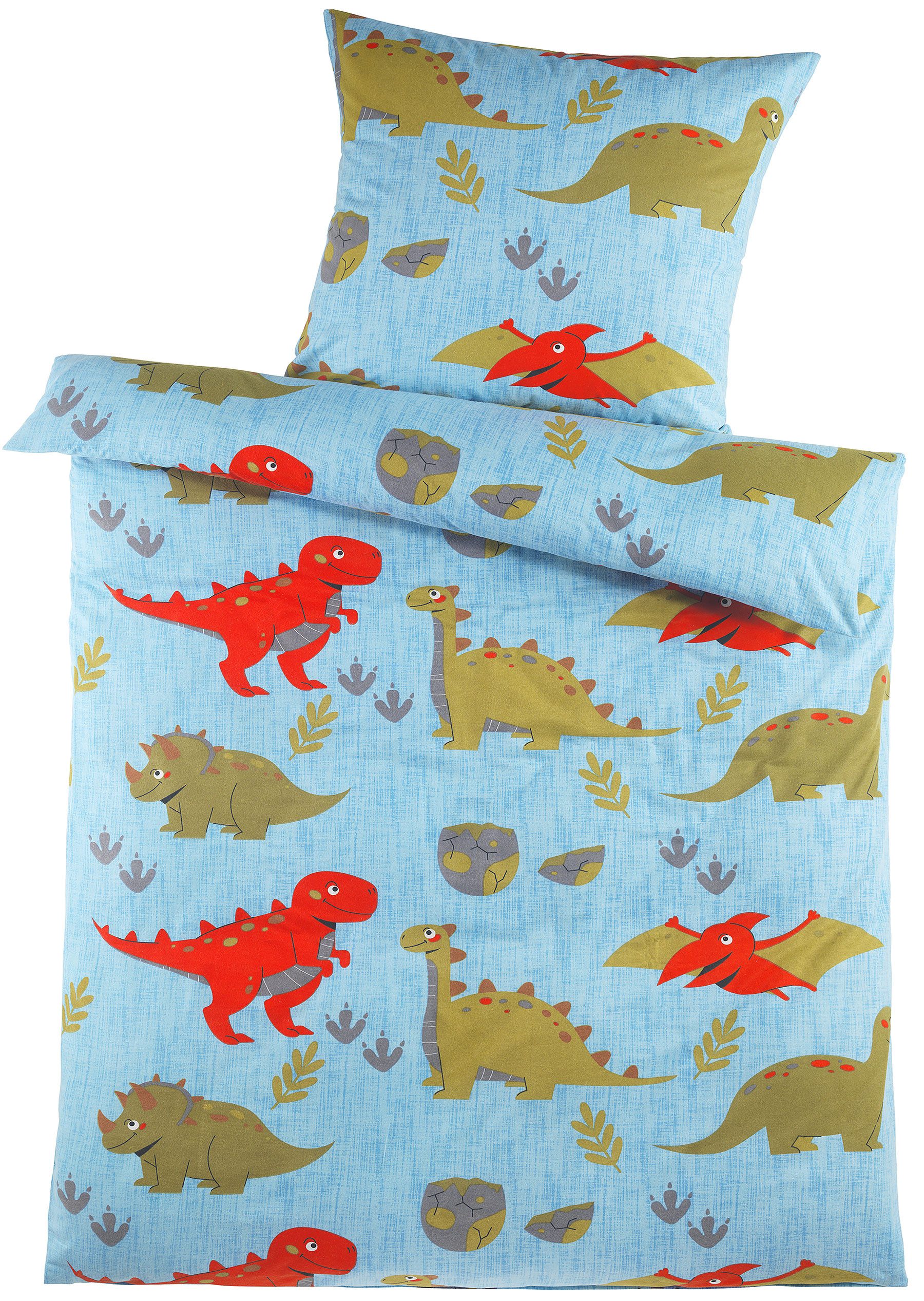 KH-Haushaltshandel Bettwäsche 2-tlg. Biber Motiv Winter Bettwäsche 135 x 20 günstig online kaufen