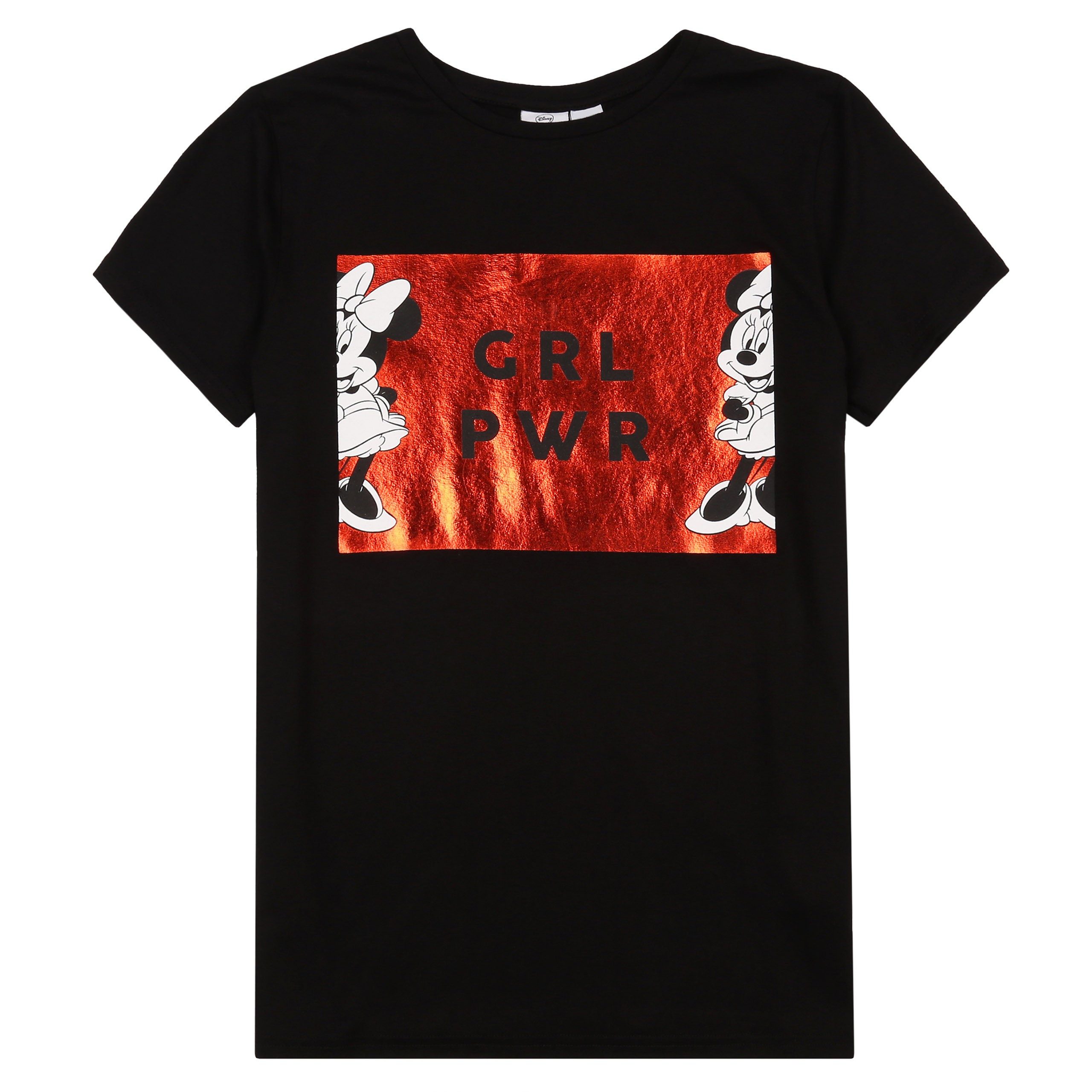 Sarcia.eu Kurzarmbluse DISNEY Minnie Mouse Mädchen T-Shirt, kurzarm, GIRL POWER, 7-8 Jahre