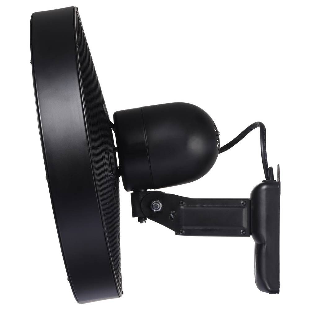 Sygonix Bodenventilator Wandventilator 50 W (x H) 45 cm x 45.5 cm Schwarz mit Fernbedienung, mit Fernbedienung, Oszillierend, Timer, Schwenkbar