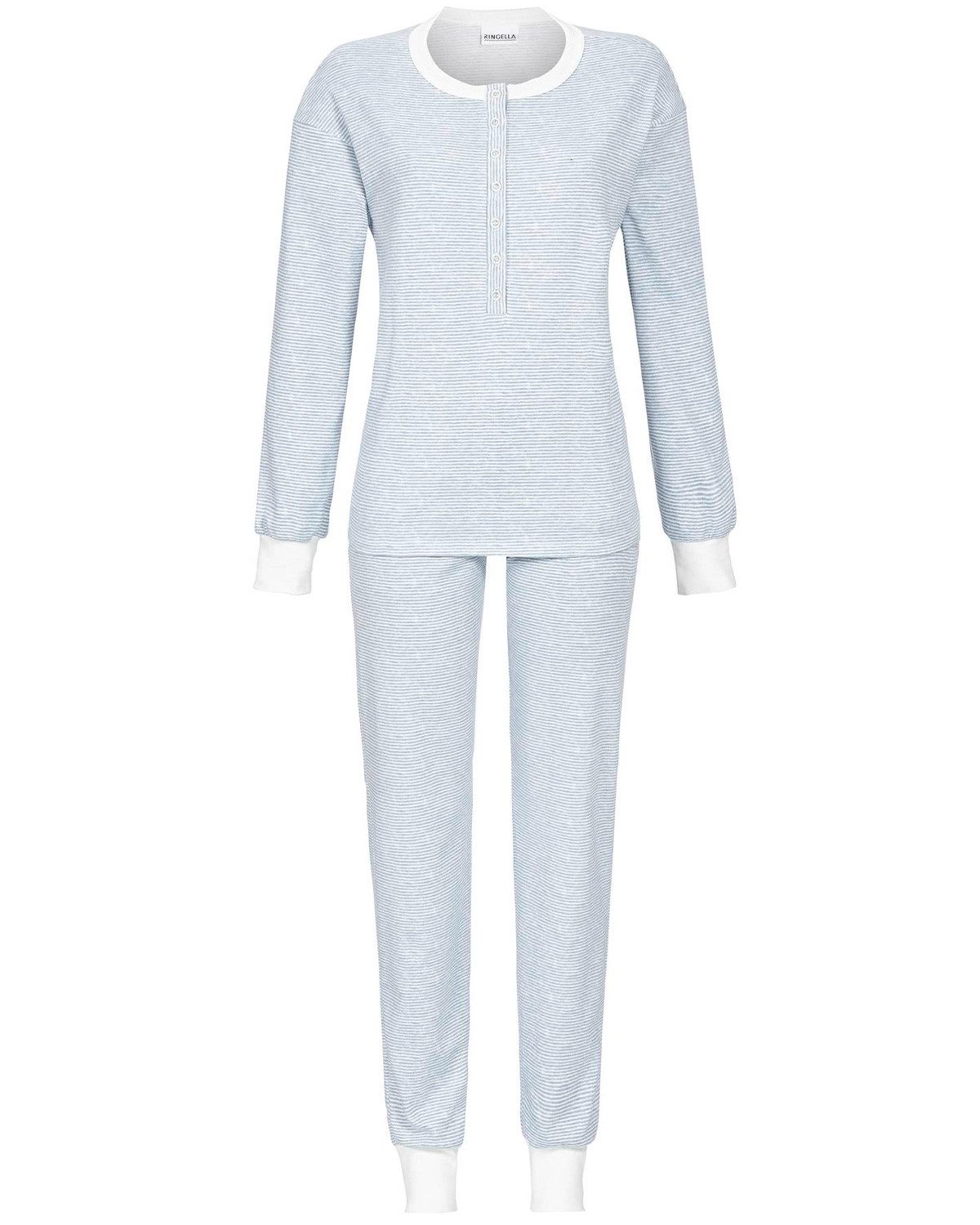 Ringella Pyjama RINGELLA Pyjama mit Strickbündchen 'Striped' 45112 günstig online kaufen