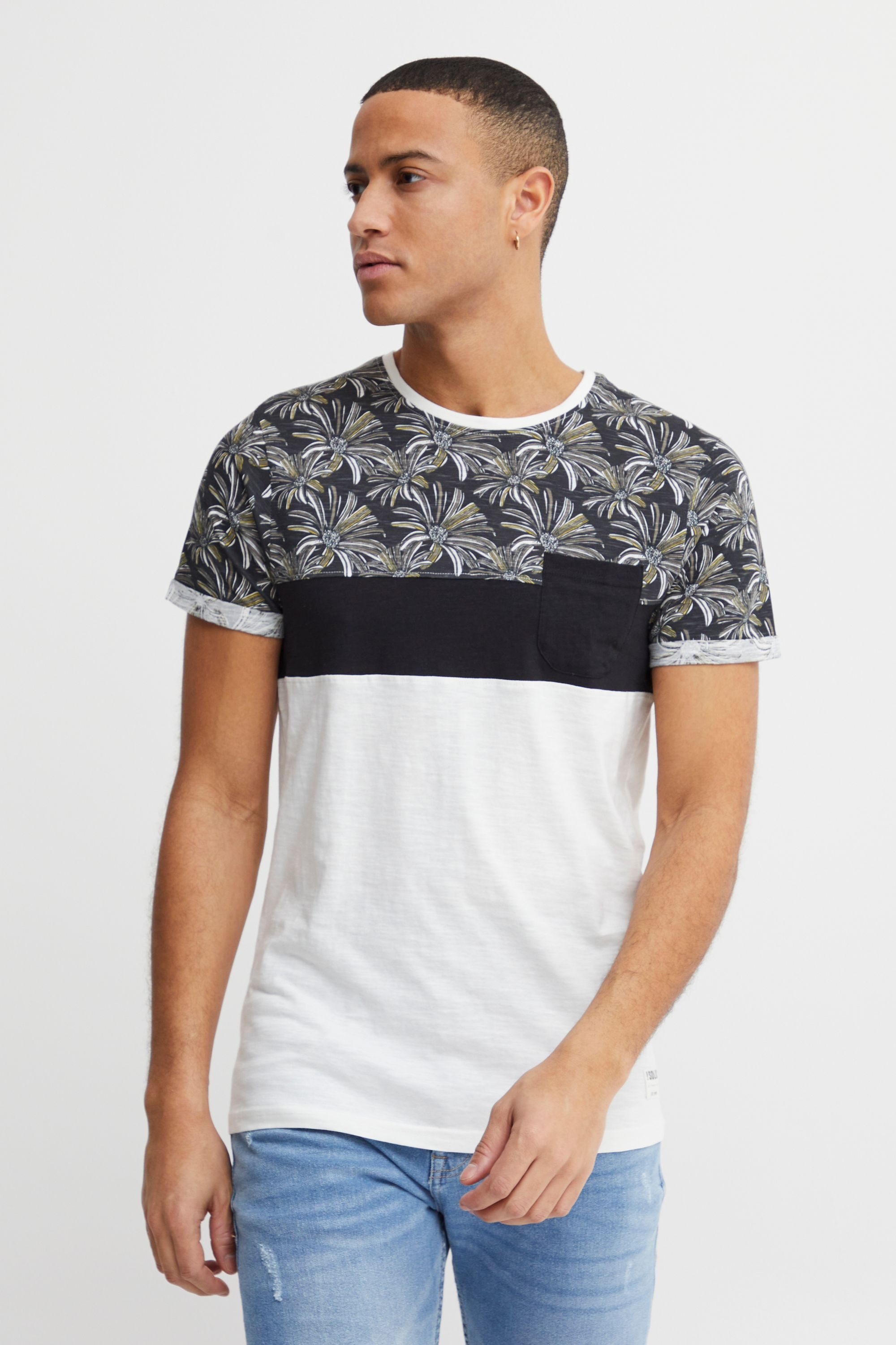 !Solid Rundhalsshirt SDFlorian Kurzarmshirt mit Bustttasche