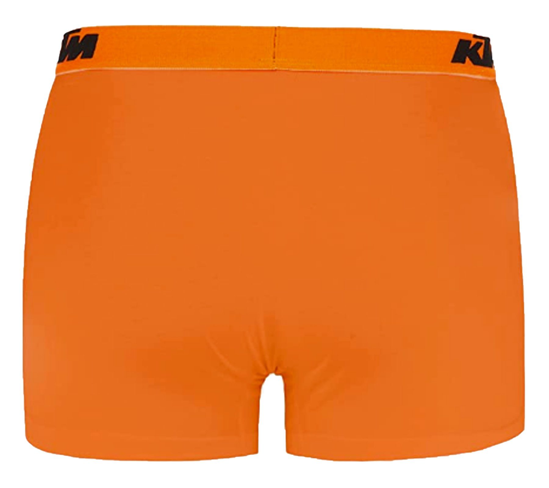 / Unterhose Logoprint knallige Dunkelgrau/Orange Pack Dark mit GOR Unterwäsche Boxershorts 1BCX2ASS2D Grey KTM Boxershorts Orange2 2er KTM Herren