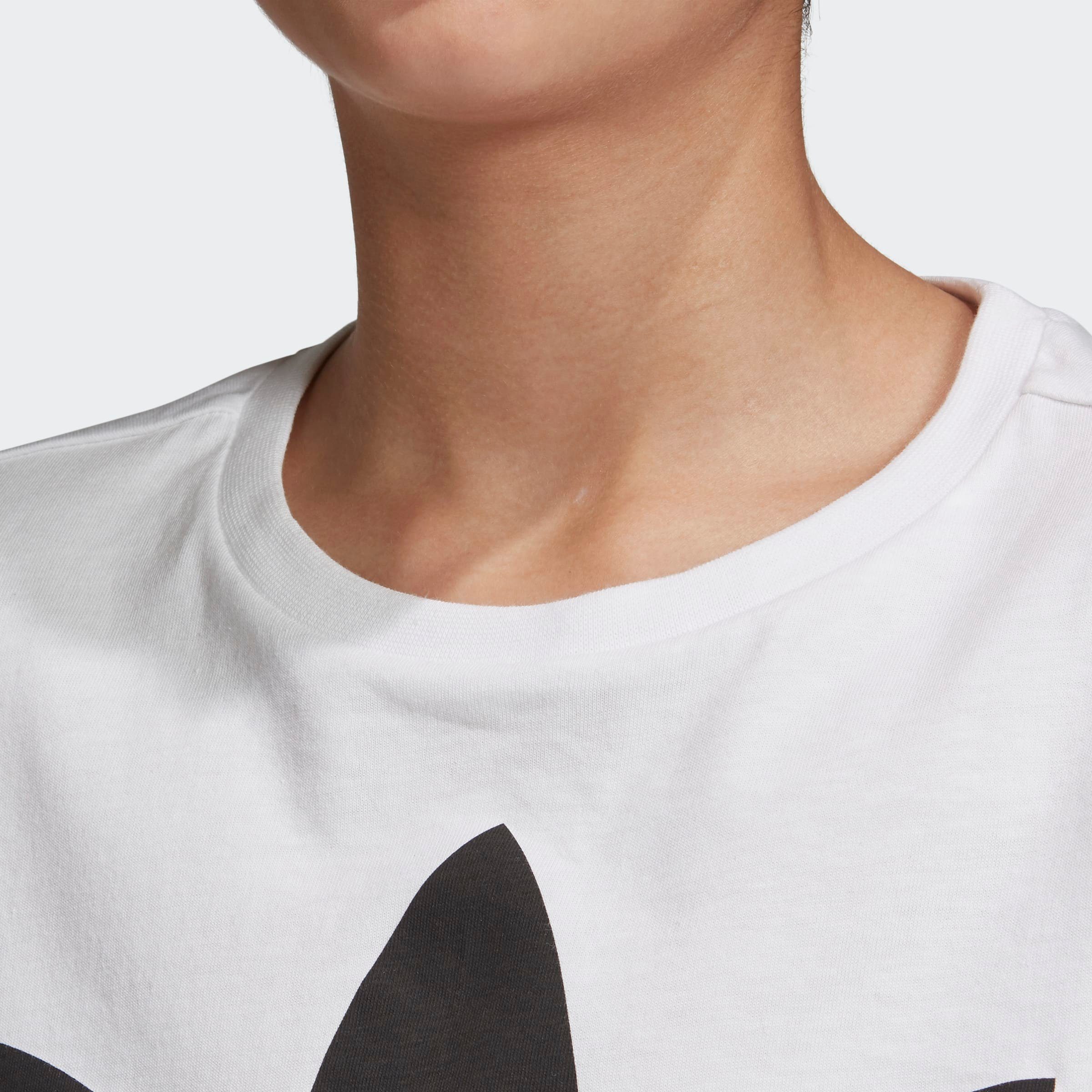 adidas Originals T-Shirt White Black TEE / TREFOIL Unisex