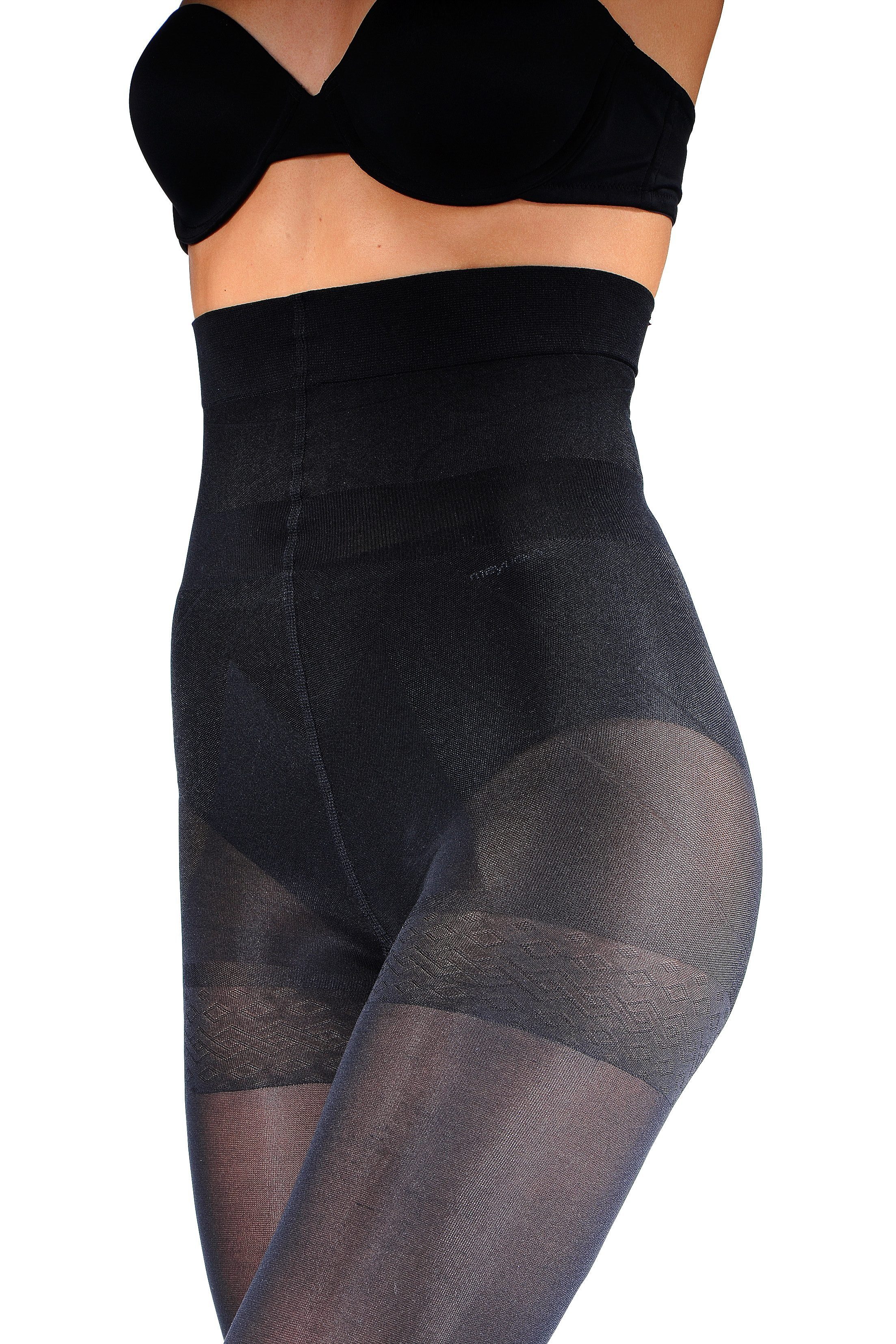 LASCANA Feinstrumpfhose Bauchweg Figurformende Stützstrumpfhose transparent 40 DEN (Packung 2 St) Bodyshaper mit extrahohem Bund – Bild 5 von 5