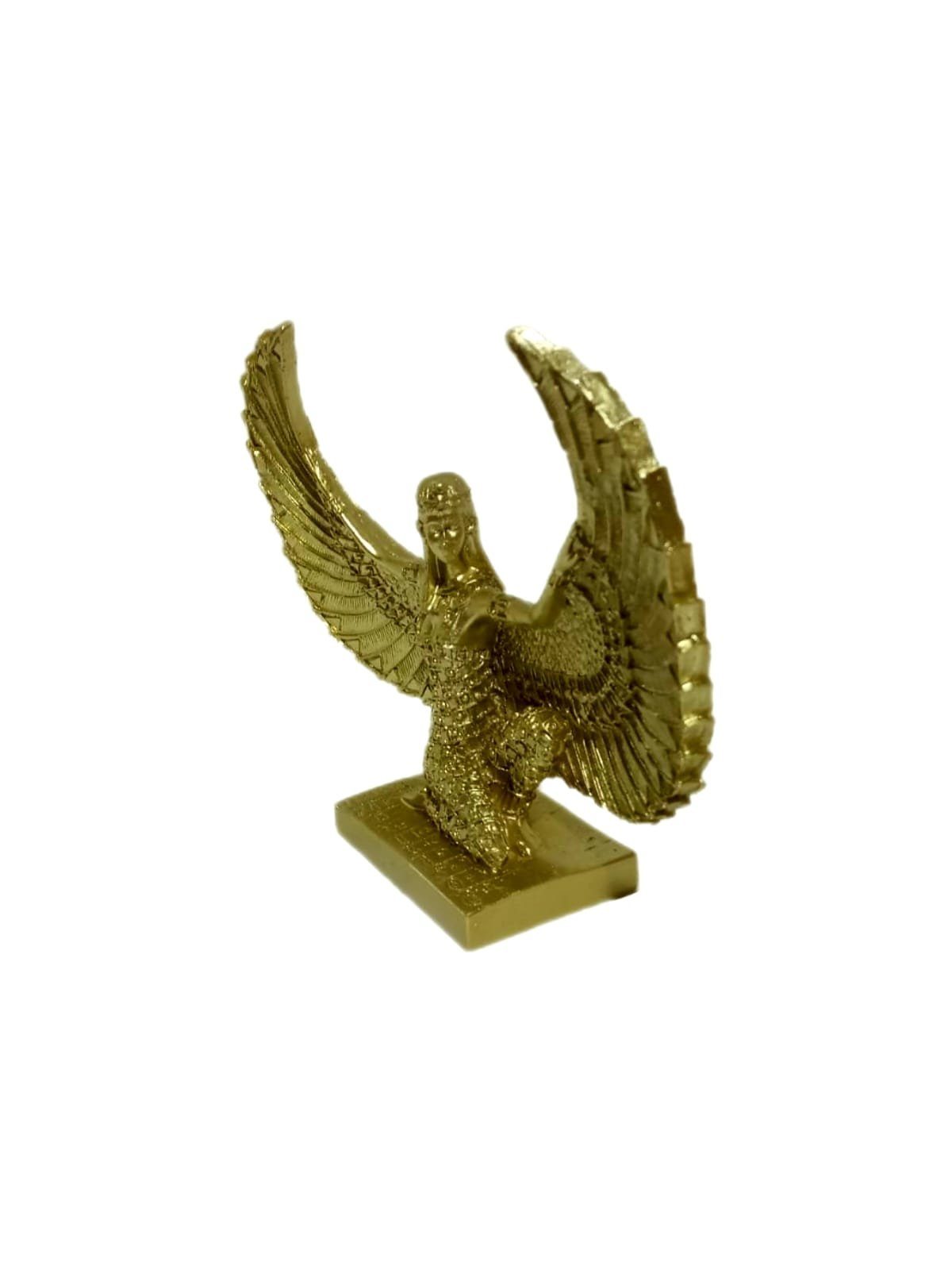 moebel17 Dekofigur Skulptur Dekofigur mit Polyresin Frau Flügel aus Gold