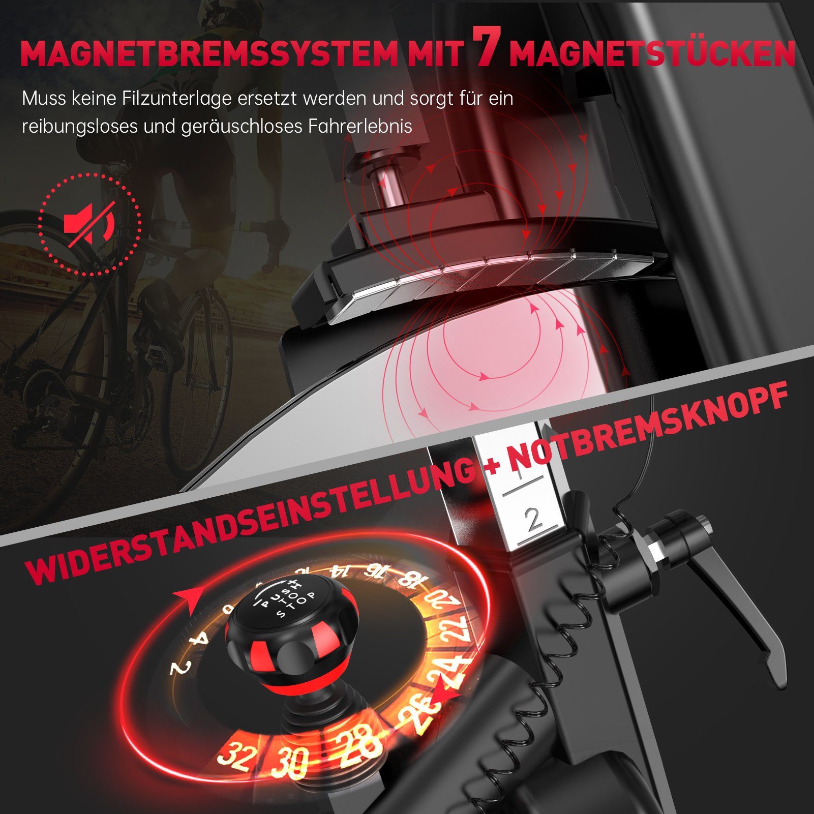 JOROTO Speedbike Ergometer Heimtrainer X2 & X2PRO mit multifunktionalem Display (Indoor Cycling Bike), Heimtrainer Fahrrad mit Kraftvoller Magnetbremse & Riemenantrieb