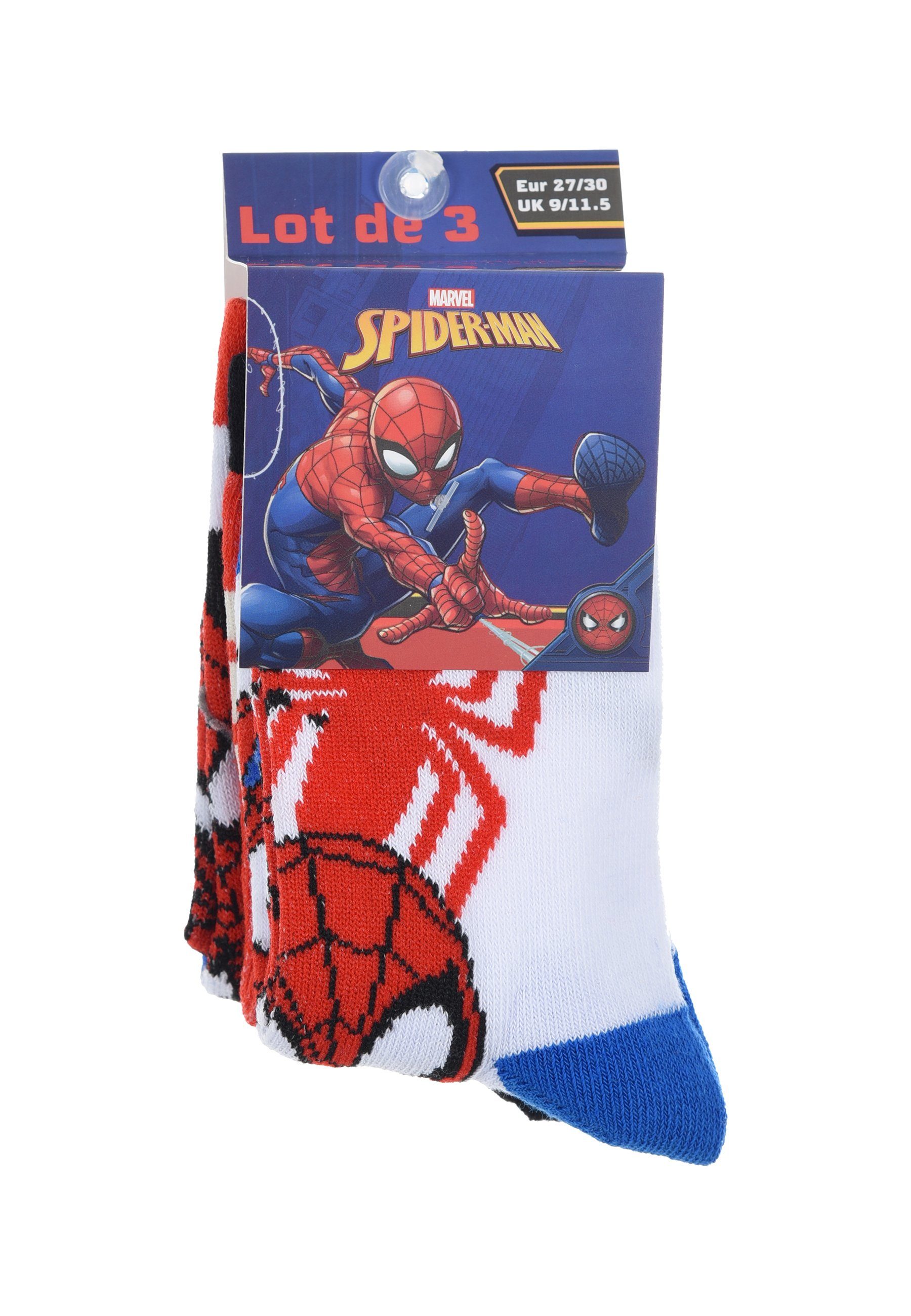 Spider-Man Kinder Strümpfe Spiderman (3-Paar) Socken Jungen Socken