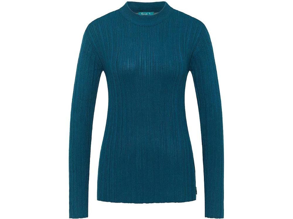 Tranquillo Langarmshirt tranquillo Damen-Langarmshirt mit Struktur