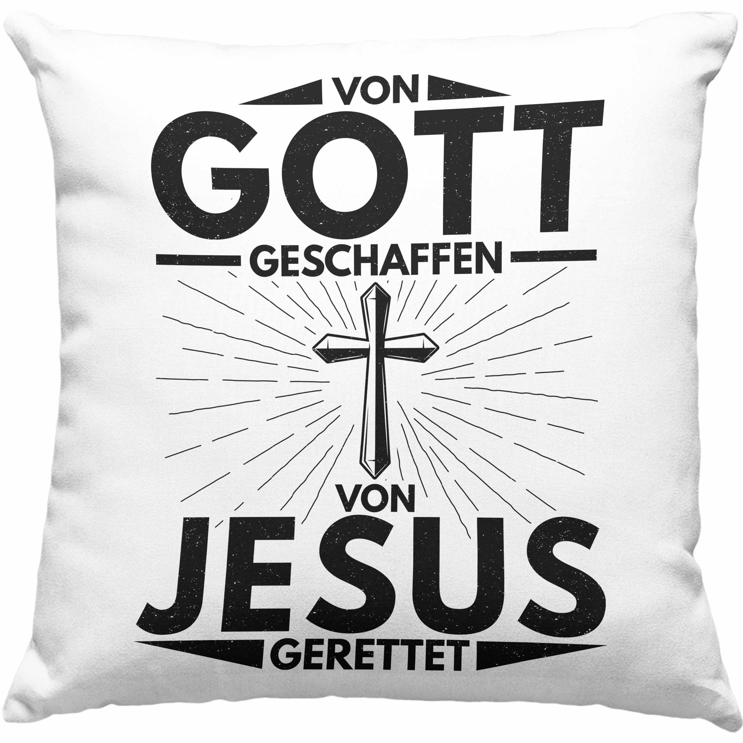 Galuben Füllung Kirche Geschenk Trendation Geschenk Ostern Rosa Christentum Kissen 40x40 mit Christ Trendation Dekokissen Dekokissen -