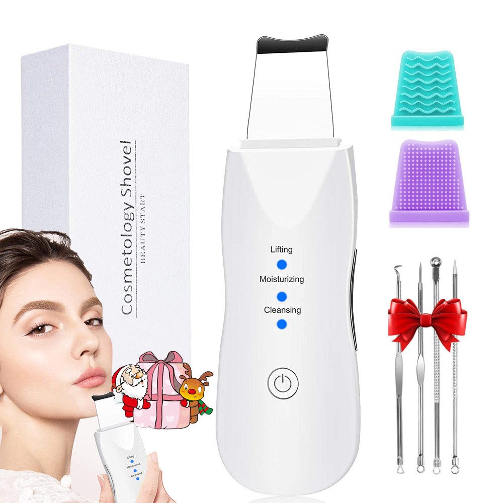 ZEUOPQ Elektrische Gesichtsreinigungsbürste Elektrohautpflegebürste mit Ultraschall Porenreiniger Hautpflege sanft, Gesichtsreinigungsgerät mit 3 Reinigungsmodi & Massageaufsatz, für alle Hauttypen, entfernt Rückstände & verfeinert das Hautbild