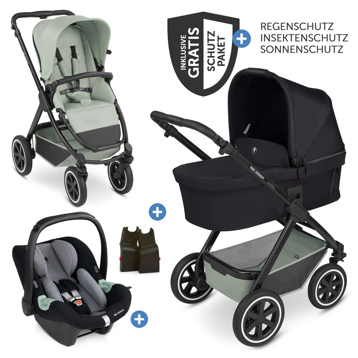 Kombi-Kinderwagen Samba - Pine