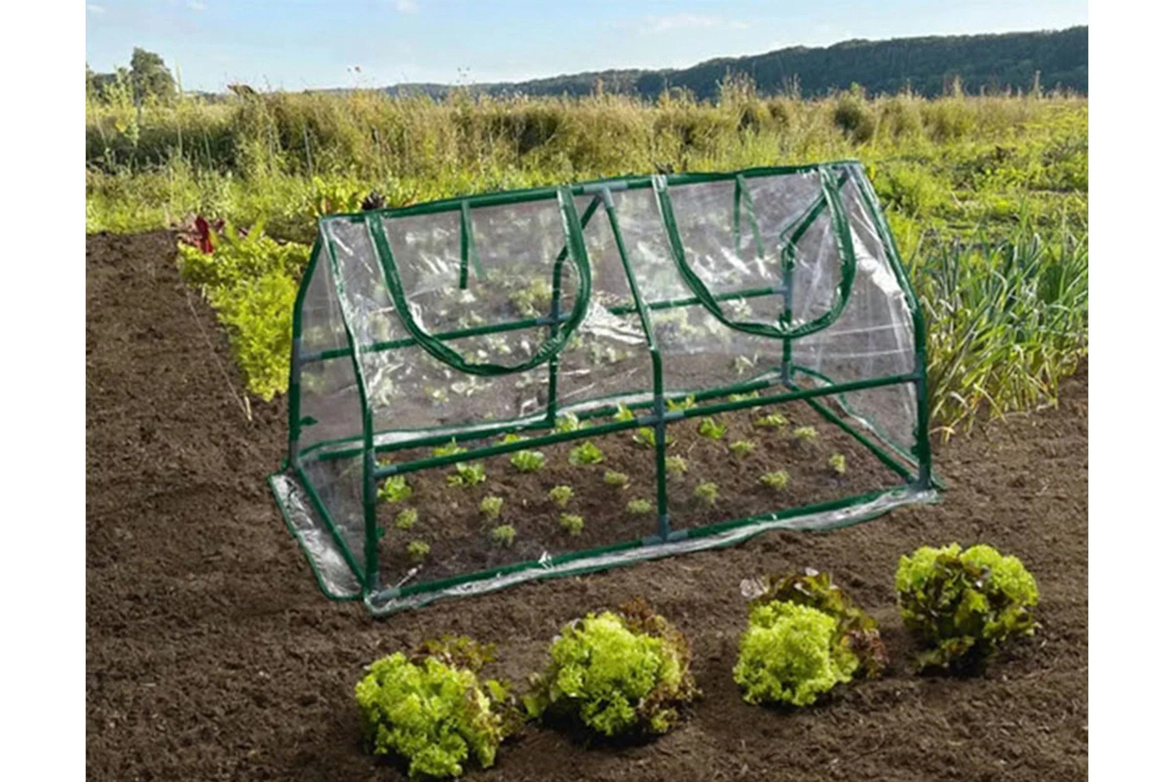 Parkside Frühbeet Frühbeet mit UV-beständiger PVC-Folie Gewächshaus 120×60×60 cm, UV-beständig & witterungsfest