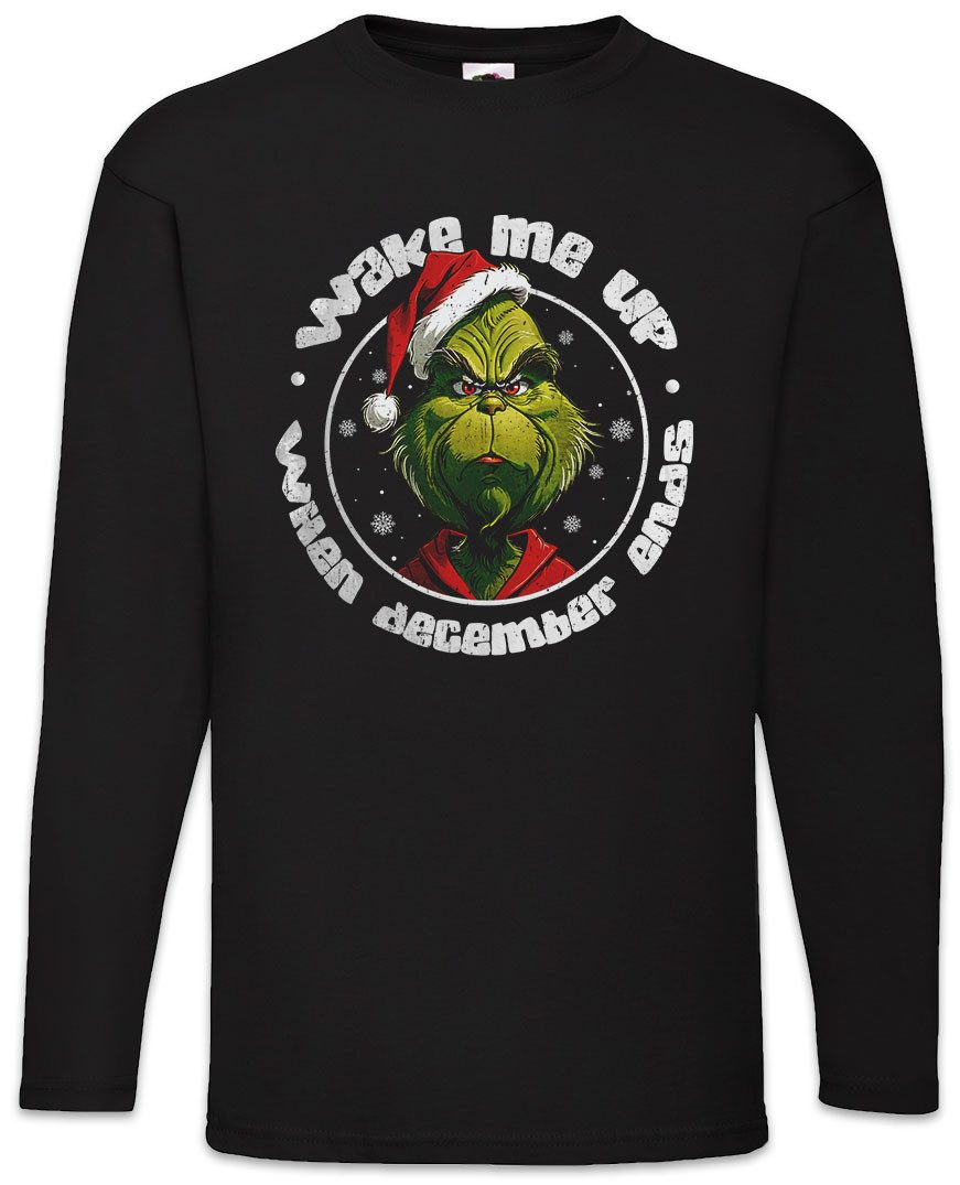 Langarmshirt Wake Me Up X-Mas Langarm T-Shirt Before December Ends Weihnachtsmann