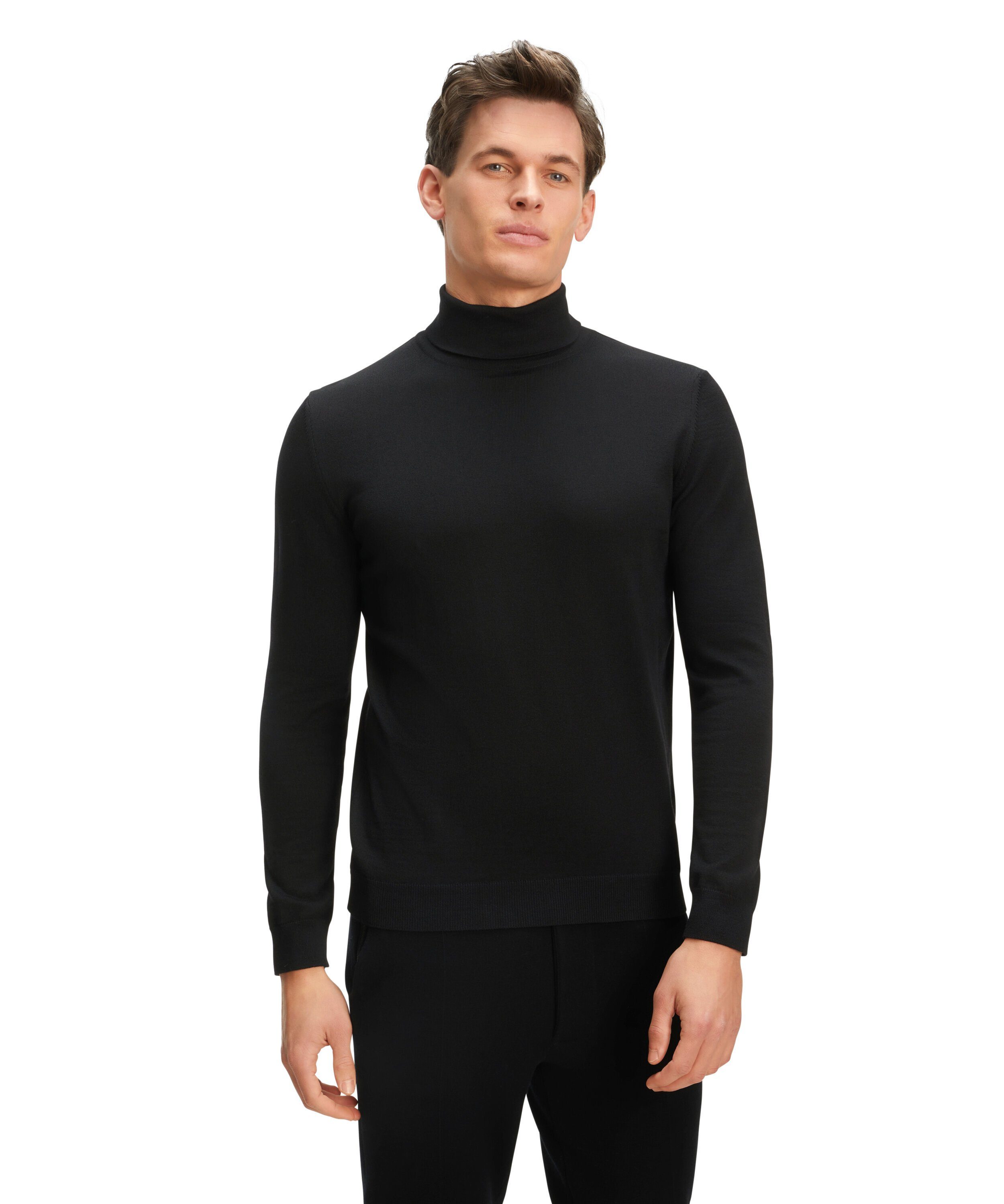 FALKE Strickpullover Pure Merino Wool Pullover (1-tlg) aus reiner, extrafeiner Merinowolle