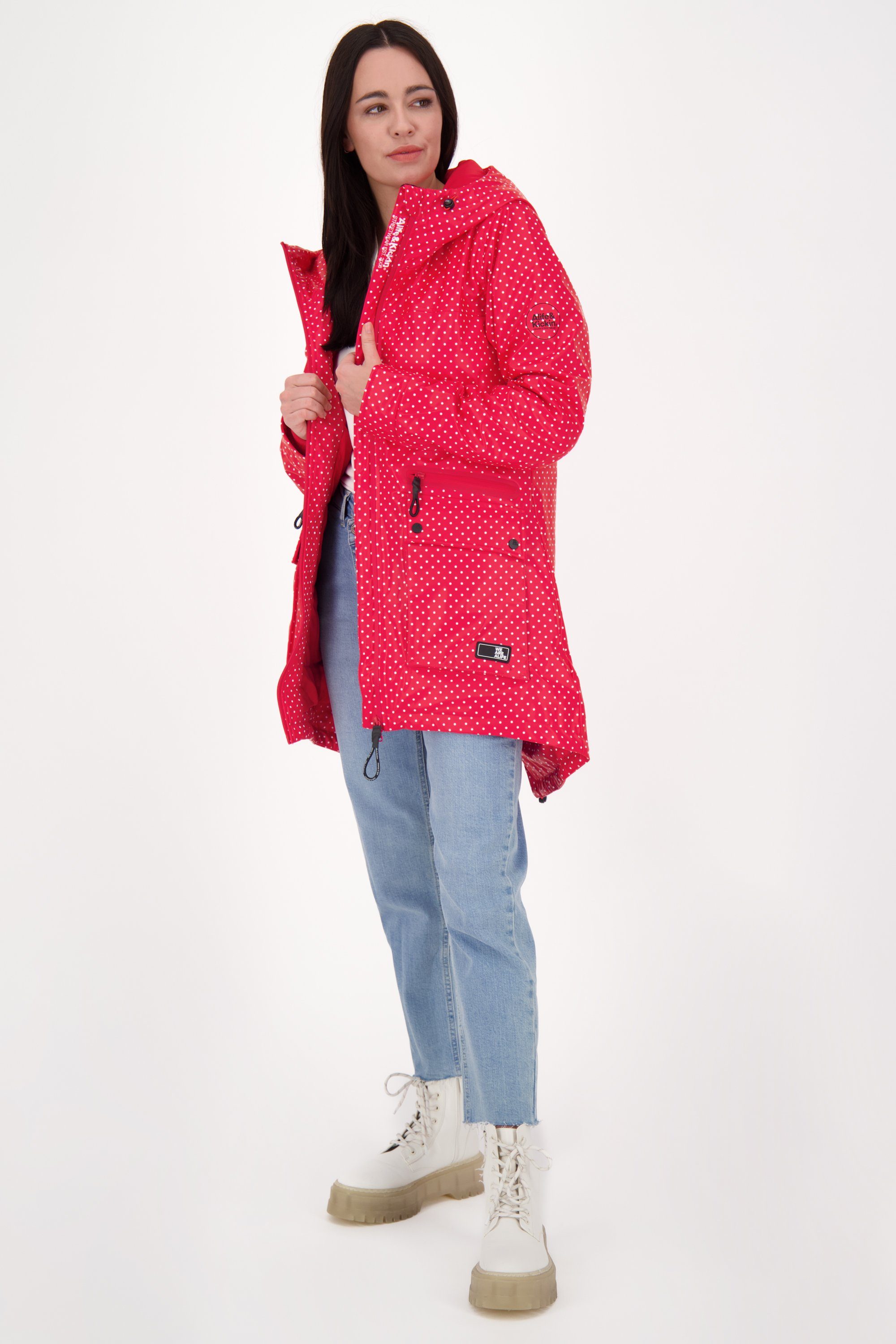 Alife & Raincoat fuchsia AudreyAK Kickin Übergangsjacke Damen Langjacke B