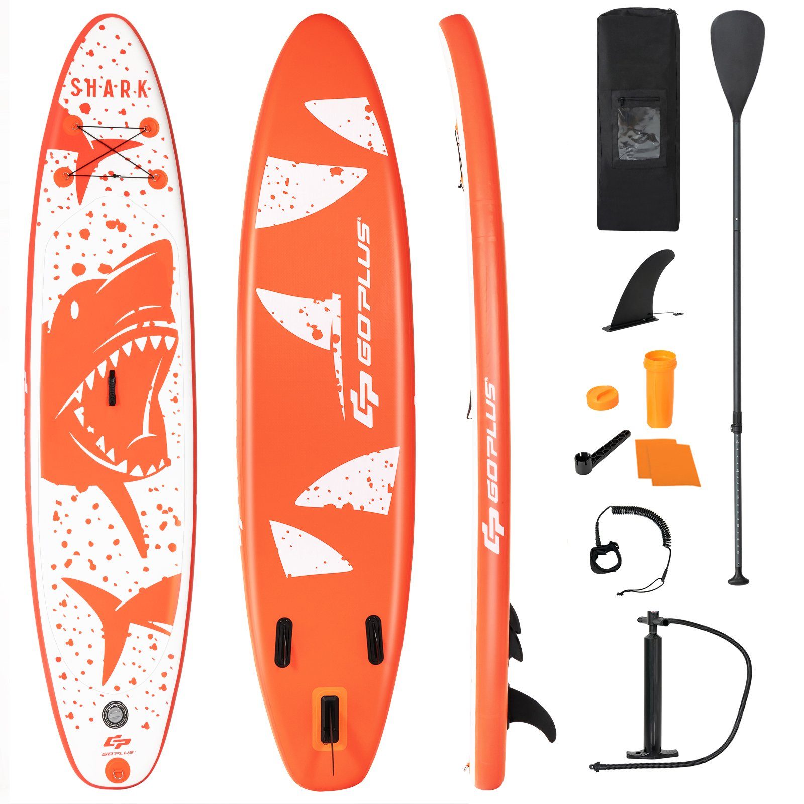 SUP-Board COSTWAY Board, Paddling Pumpe Up Stand Paddel & mit