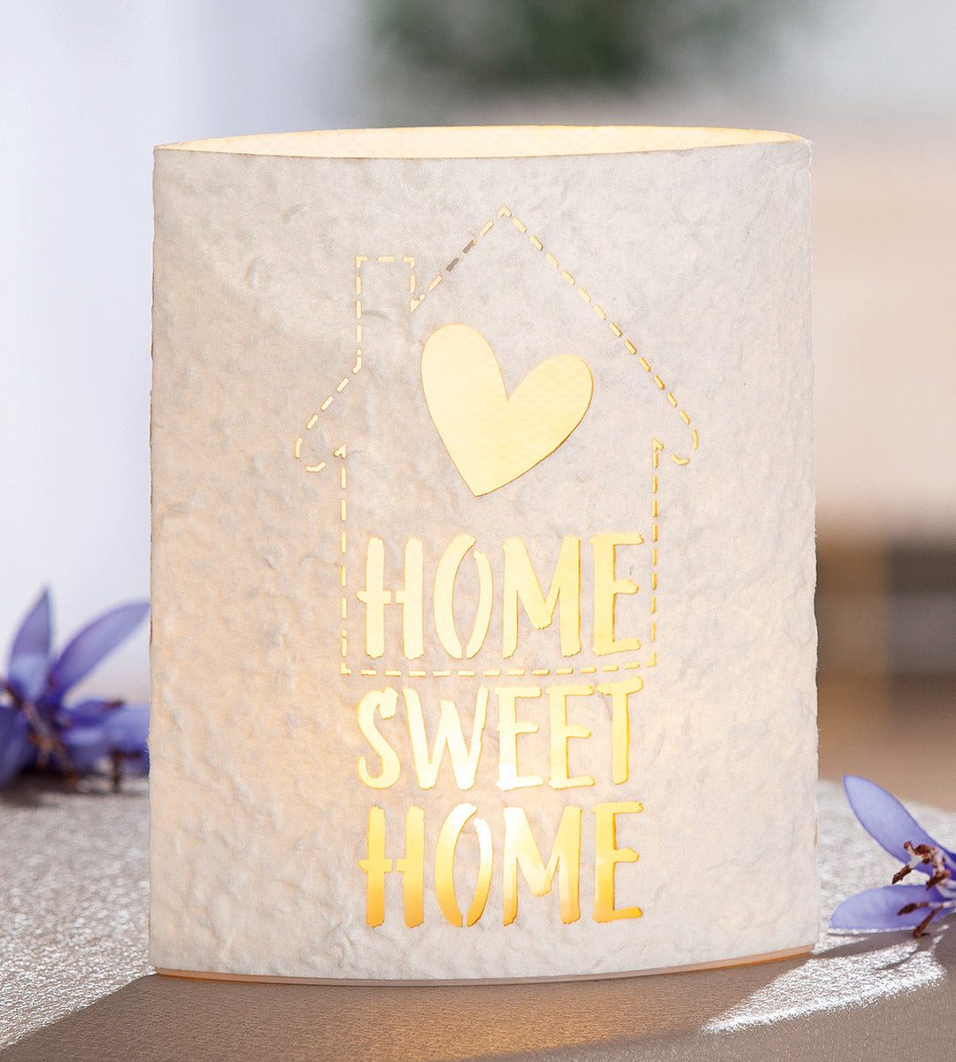 GILDE LED Schreibtischlampe LED-Dekoobjekt "Home Sweet Home" von Gilde