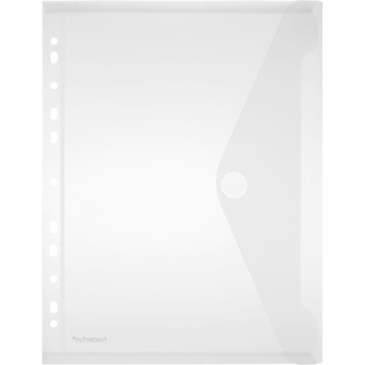FOLDERSYS Fächermappe Sammelhülle A4 Lochrand transparent