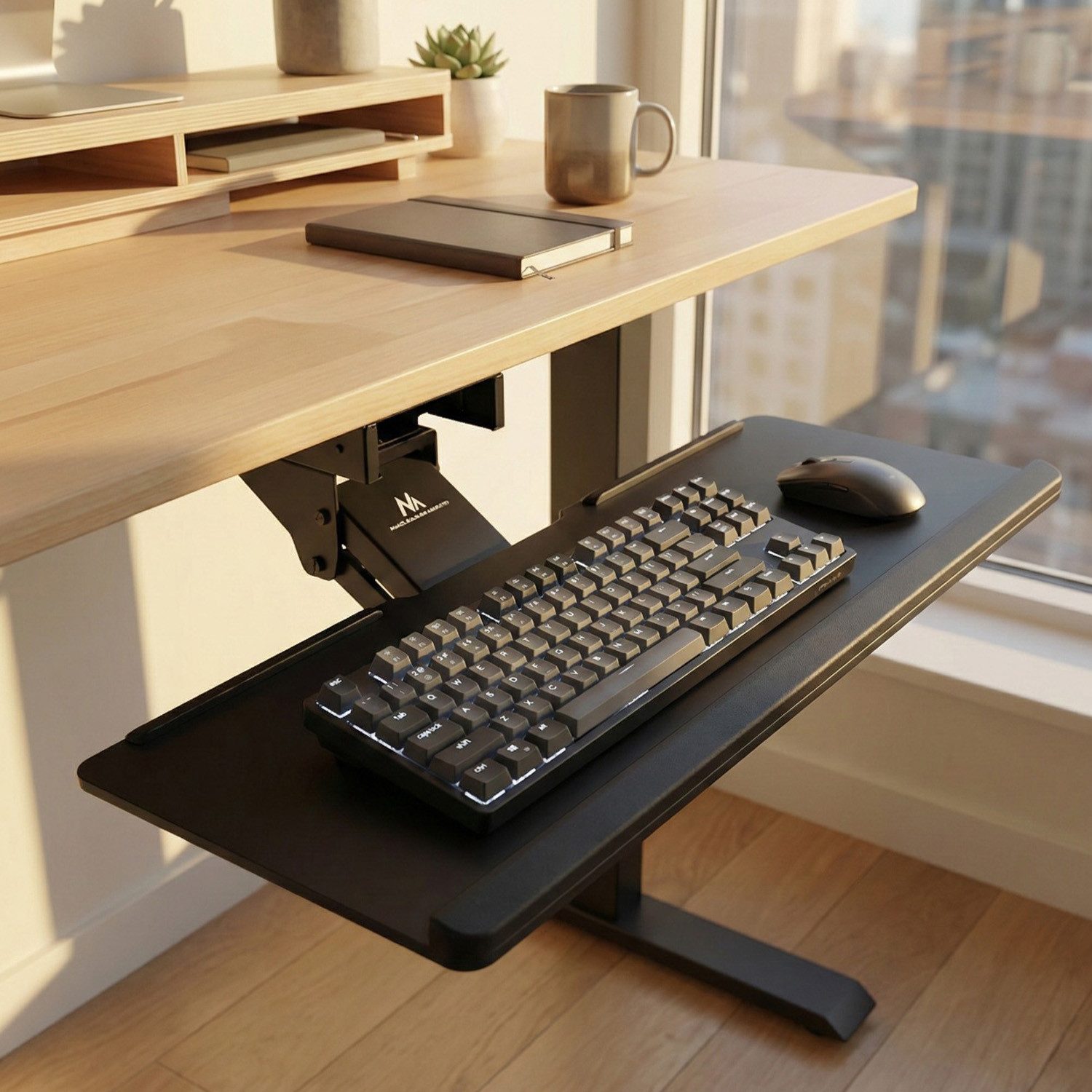 Maclean Halterung MC-757, (Tastatur Schreibtisch Halterung)