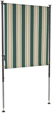 Angerer Freizeitmöbel Klemm-Senkrechtmarkise Nr. 8700 grün/beige, BxH: 150x275 cm