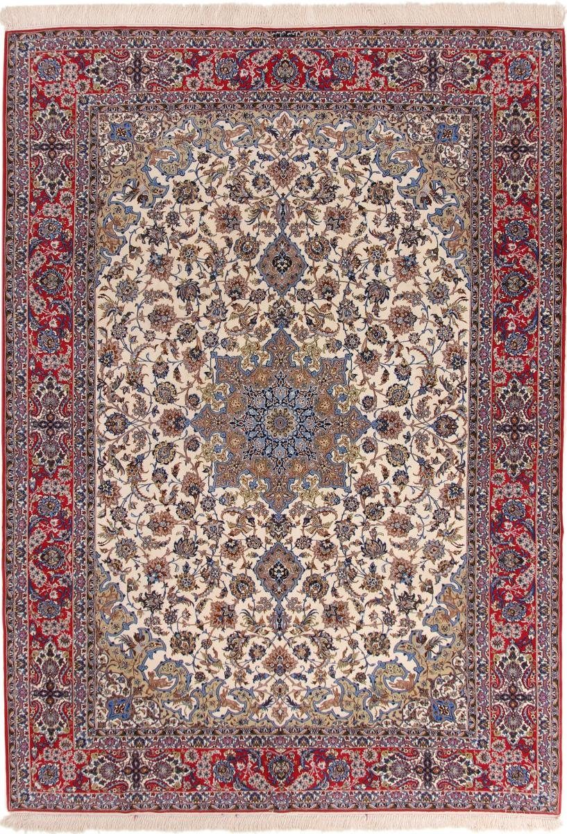 Trading, rechteckig, 259x366 Isfahan Orientteppich 8 Nain Orientteppich, Seidenkette Höhe: Handgeknüpfter mm