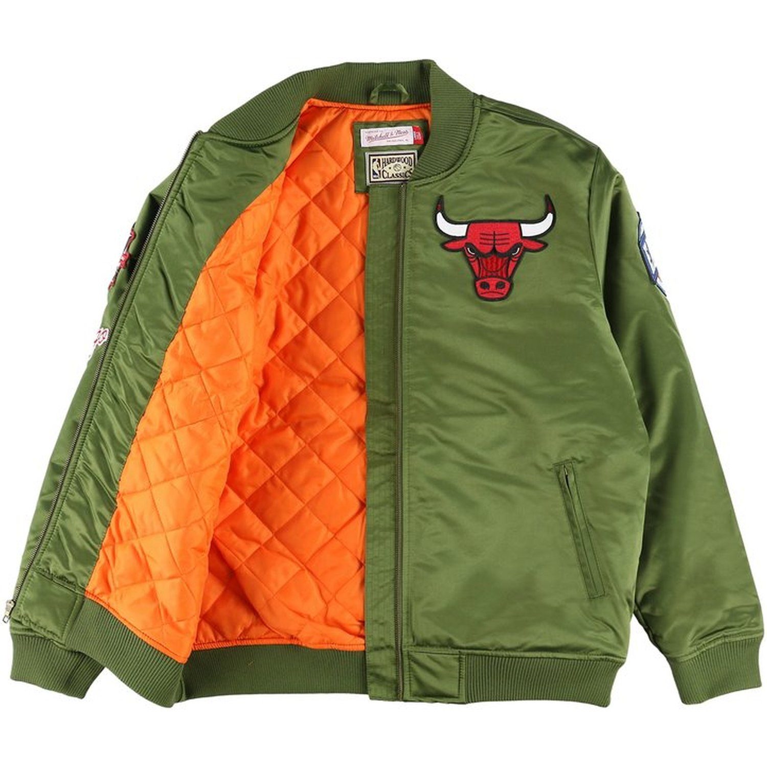 Mitchell & Ness Bomberjacke Satin FLIGHT Chicago Bulls