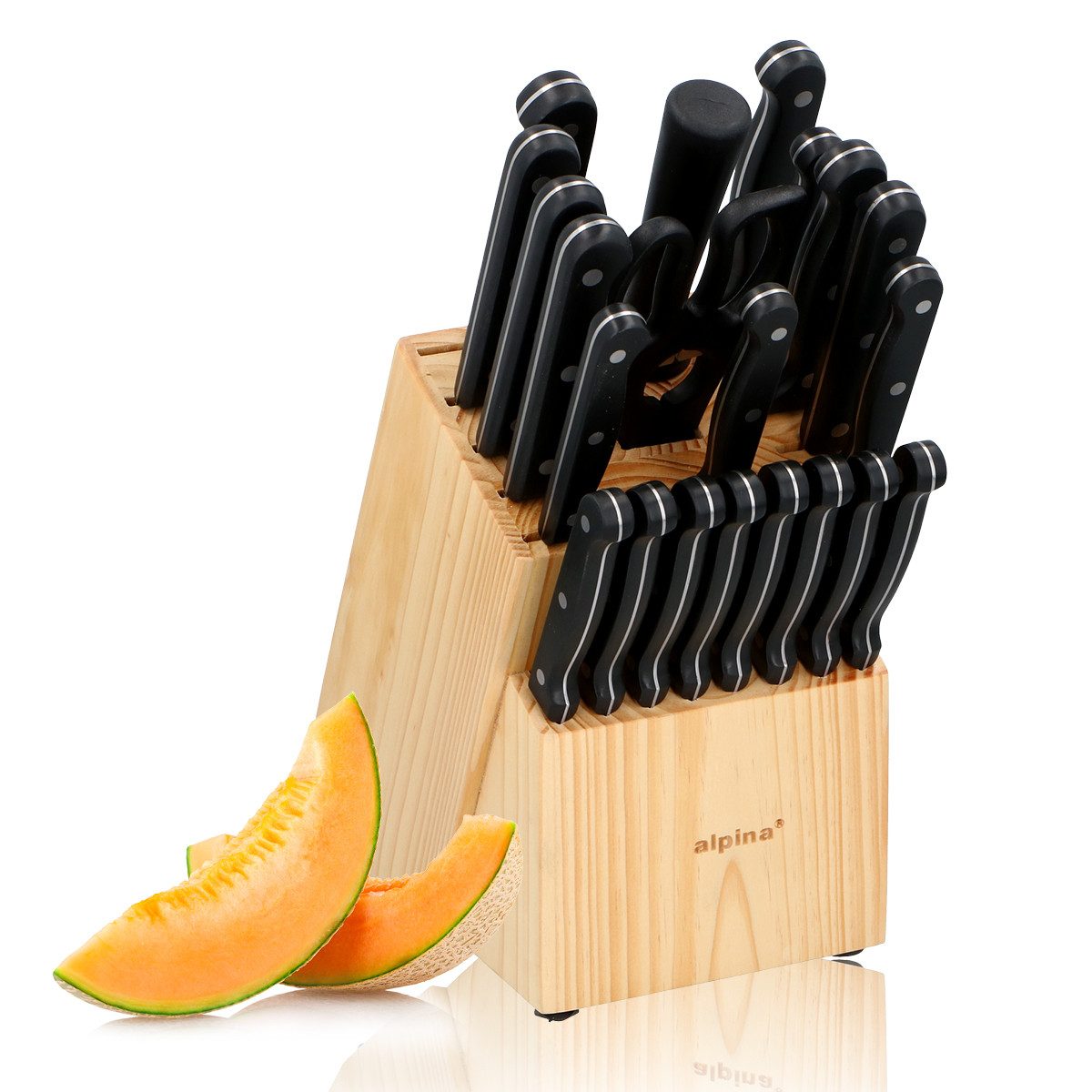 Alpina Messer-Set alpina Messerblock 22Teilig