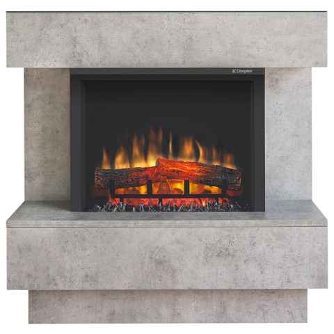 Dimplex Elektrokamin Avalone Concrete, in Betonoptik, mit Fernbedienung, Heizung, Optiflame® Flammeneffekt