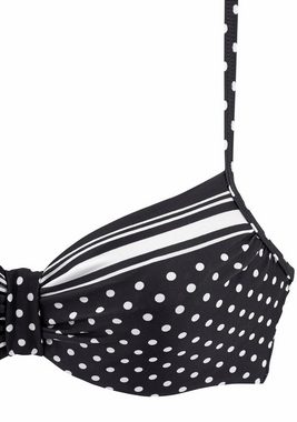 LASCANA Bügel-Bikini-Top »Merilyn«, im Streifen und Punkte Mix