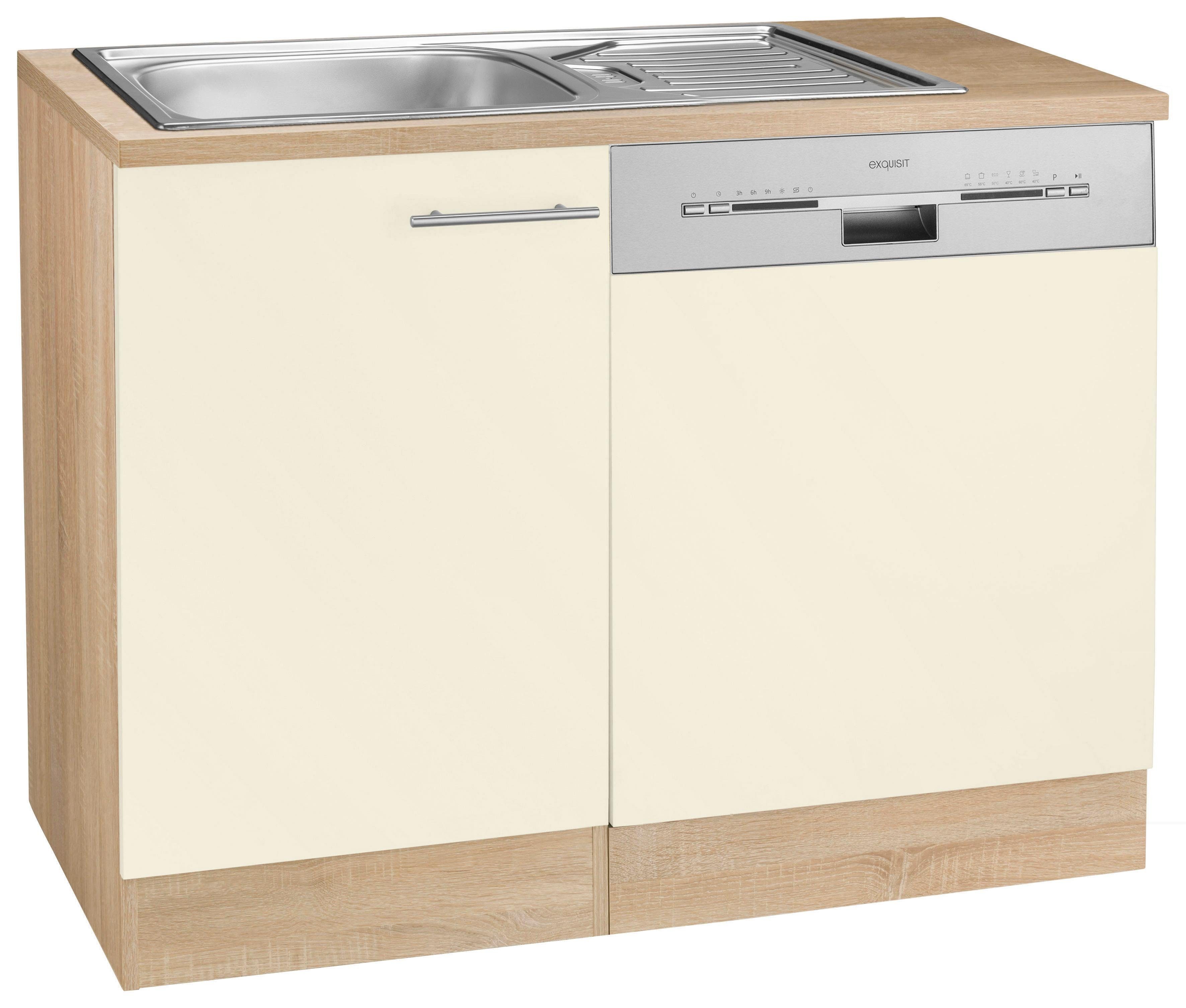 OPTIFIT Spülenschrank »Kalmar«, Breite 110 cm, mit Tür/Sockel für Geschirrspüler - OPTIFIT