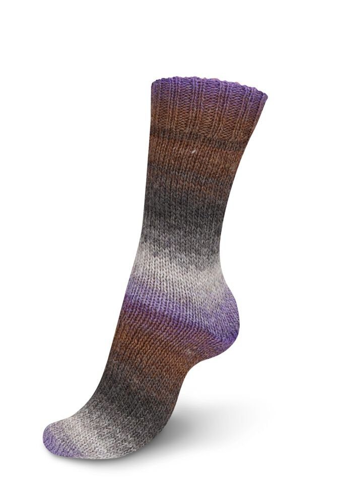 Regia dicke Sockenwolle wie 6fädig Virtuoso Color Strumpfwolle 6fach Häkelwolle, 375,00 m (150g Sockengarn wie 6-fädig / 6-fach, Wolle zum Stricken und Häkeln), Dochtgarn mit Farbverlauf