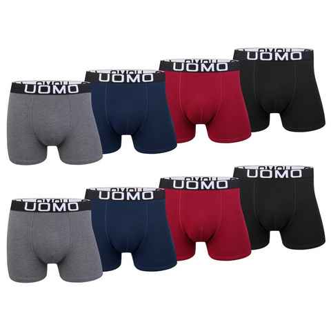 L&K Boxershorts 1117 (8er-Pack) Unterhosen Herren aus Baumwolle verschiedenen Farben