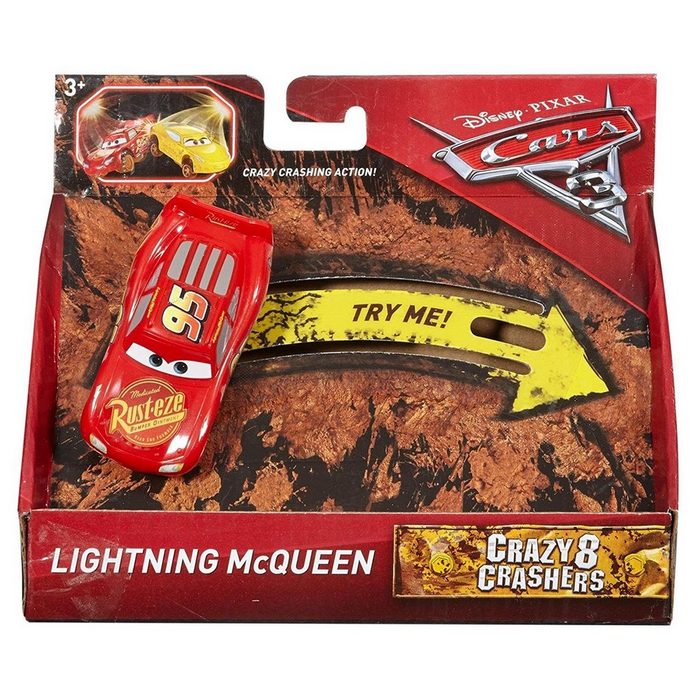 Mattel® Spielzeug-Auto DYB04 Cars 3 Crazy 8 Dashers - Lightning McQueen