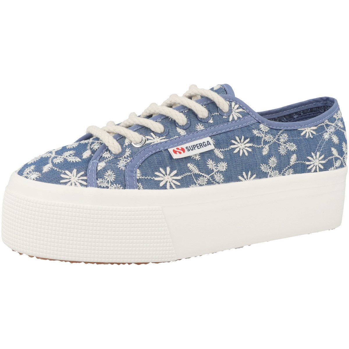 Superga 2790 Platform Sangallo Damen Sneaker Turnschuhe, Sportschuhe, Freizeitschuhe, Halbschuhe, Schnürschuhe