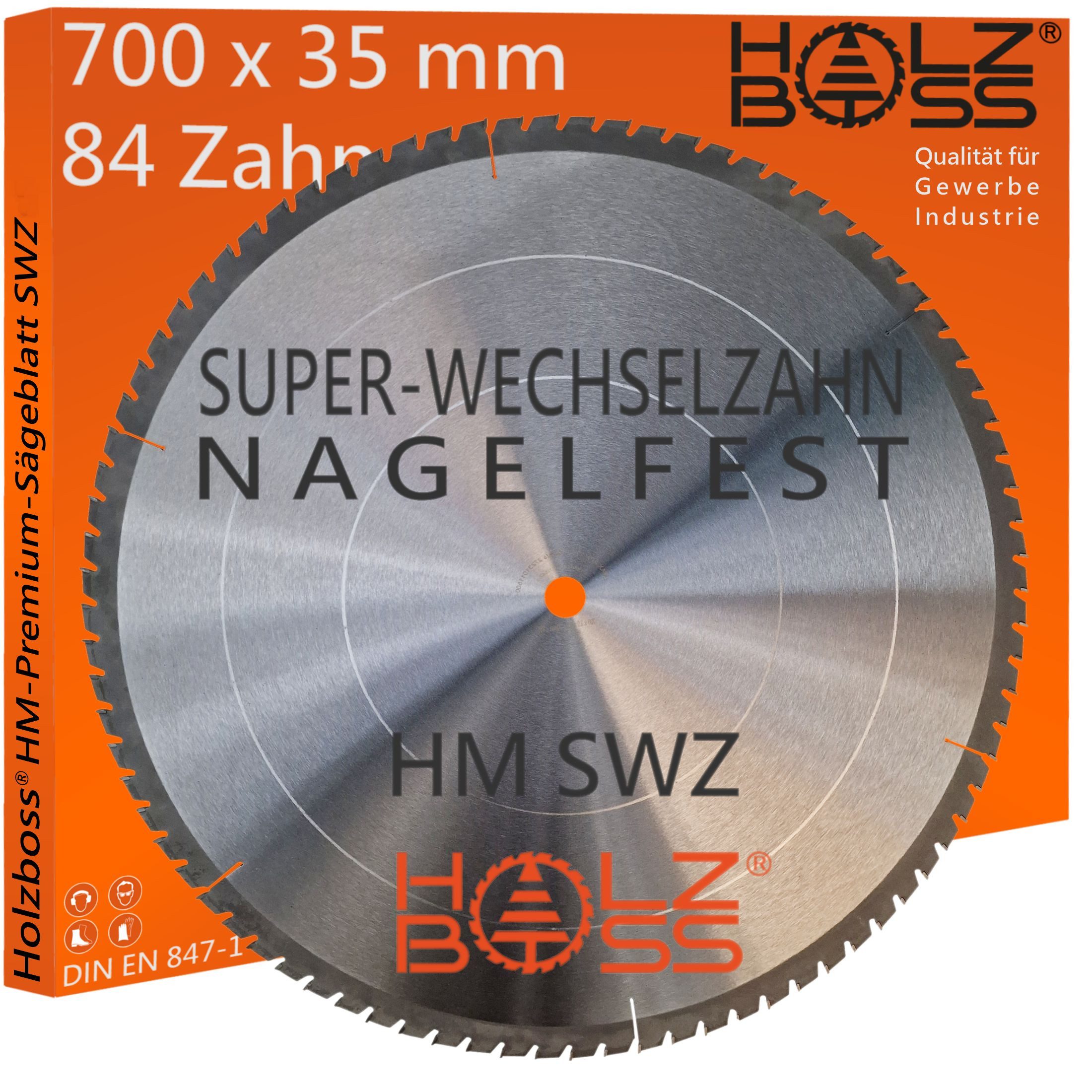 Holzboss® Sägeblatt Holzboss ® HM-Sägeblatt 700 x 35 mmØ SWZ 84 x Super-Wechselzahn