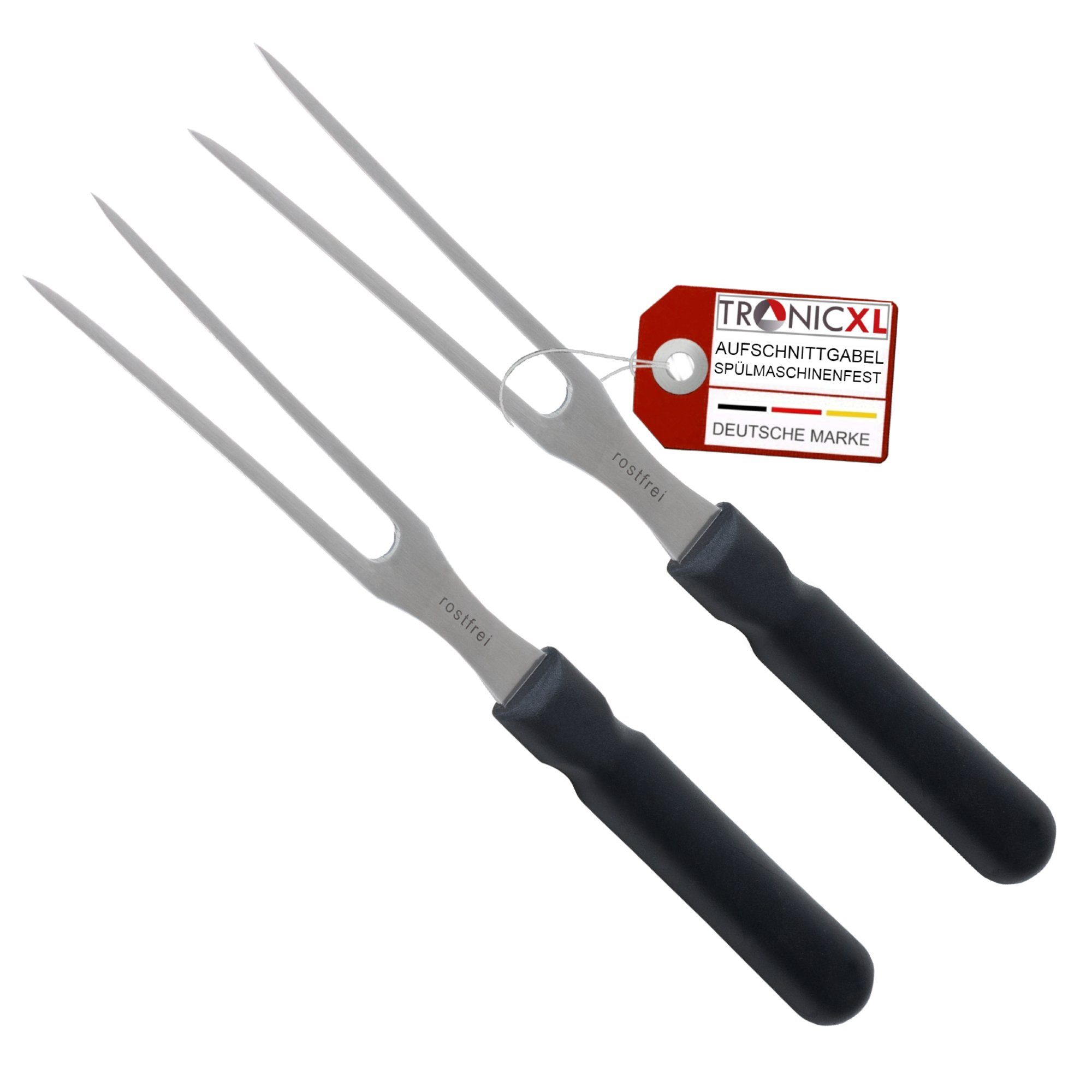TronicXL Fleischgabel 2 Stück Aufschnittgabel Gabel Bratengabel Aufschnitt gabel Wurstgabel, Aufschnittgabel zum Servieren