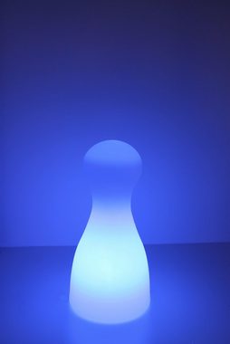 TRANGO LED-Dekofigur (7234L IP65 LED Leucht-Figur inkl. 1x E27 LED Leuchtmittel Gartenlampe Außenlampe, *HALMA* 50cm Hoch in weiß inkl. ca. 5 Meter Zuleitungskabel Wegbeleuchtung), Außenleuchte, Gartenstrahler, Leucht-Kegel