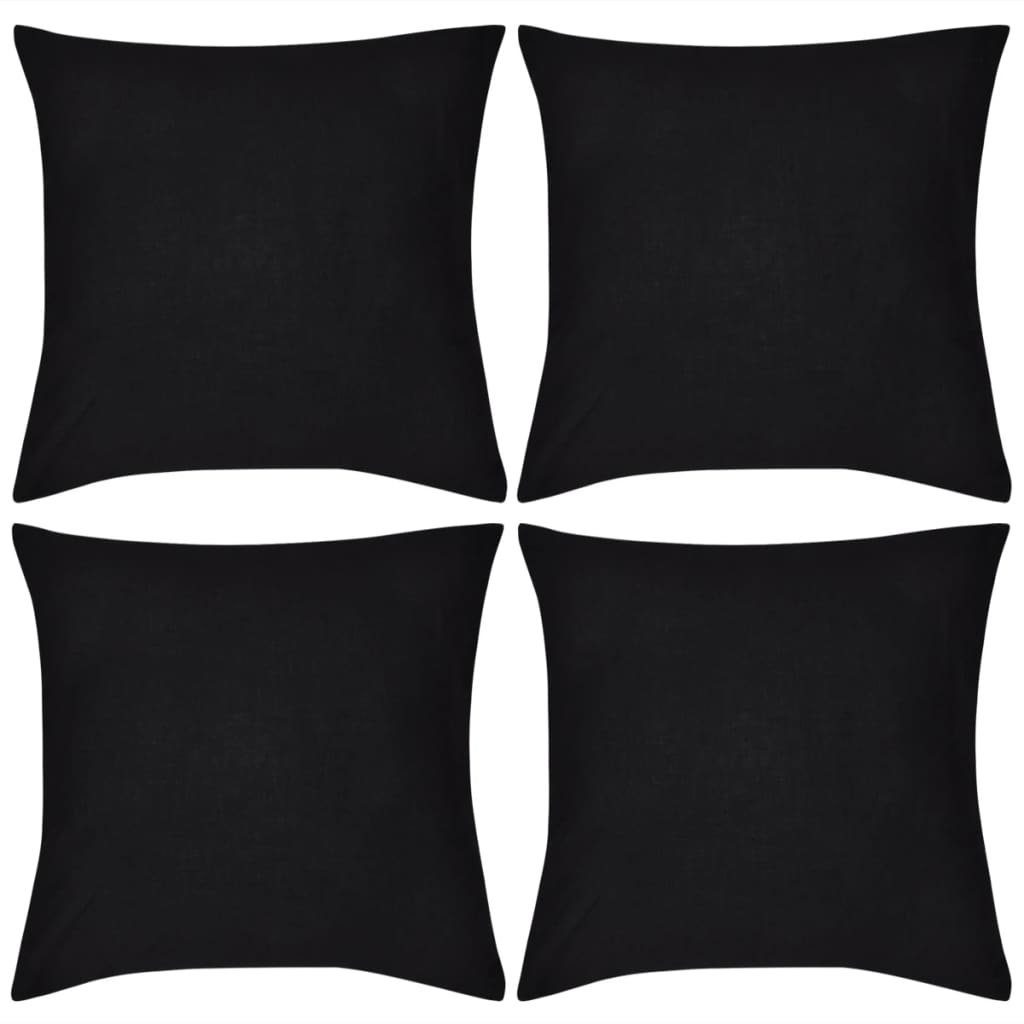Kissenbezüge 291949, möbelando, aus Baumwolle in Schwarz. Abmessungen (LxB) 50x50 cm