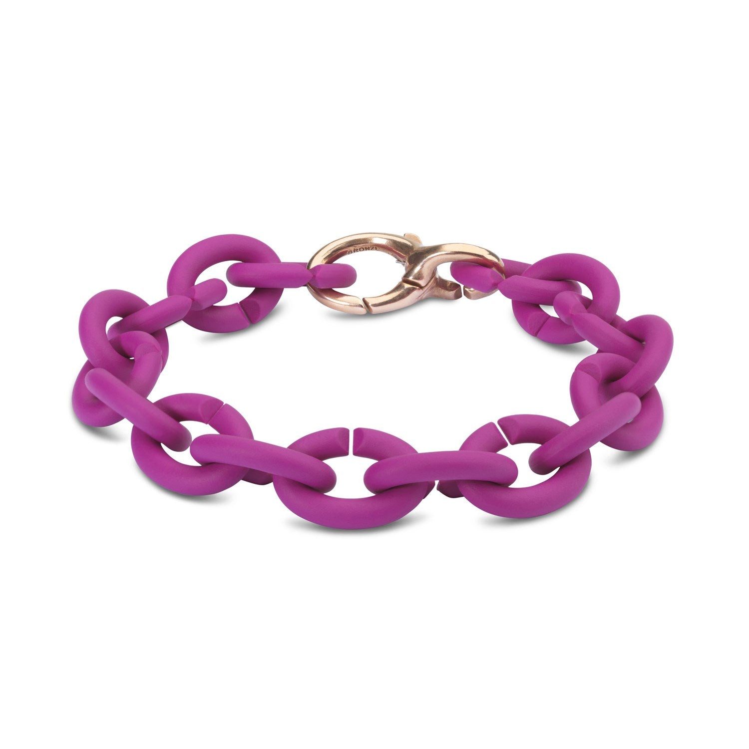 Charm-Armband Fuchsia Bronze Bracelet, XBRBO-00245