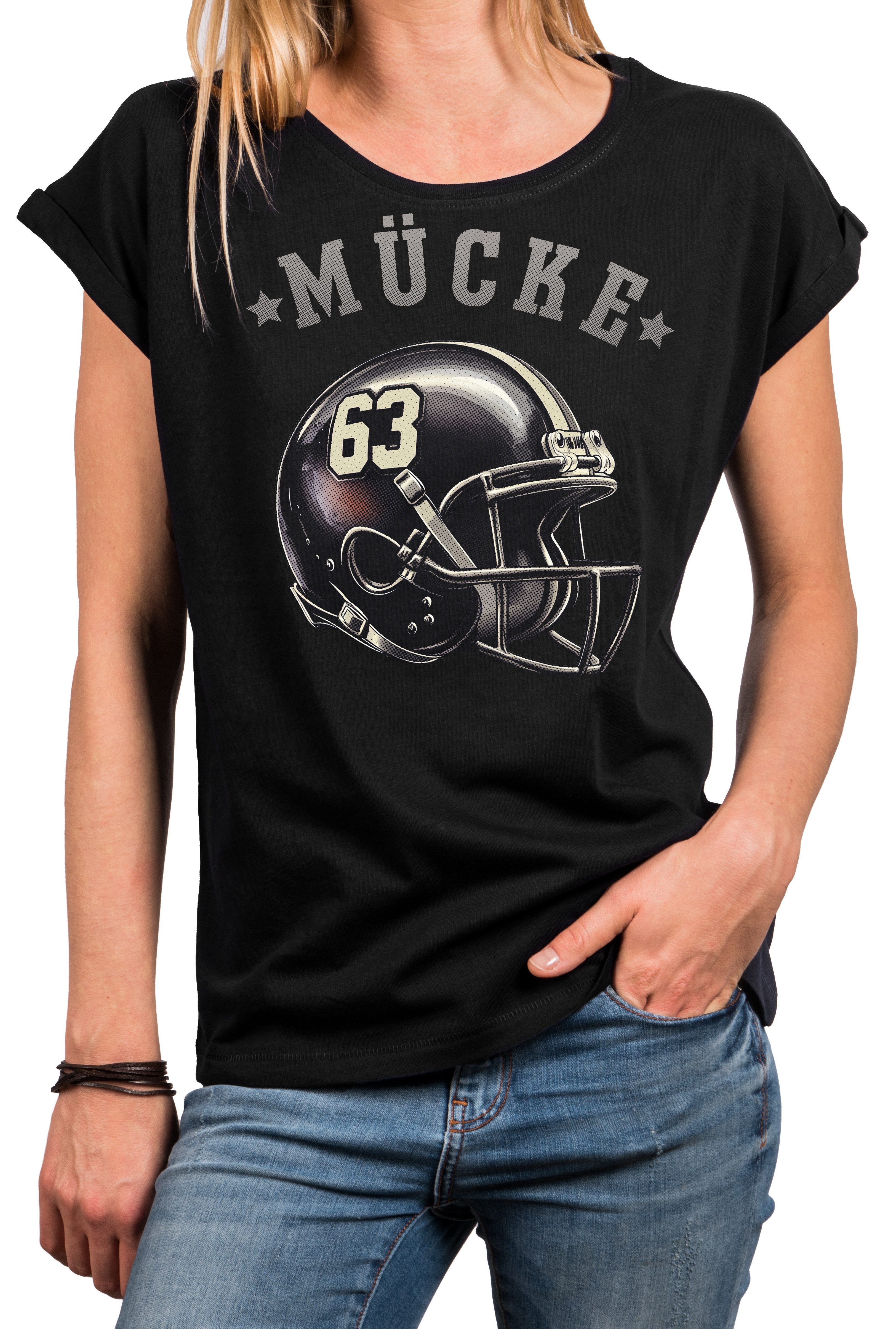 MAKAYA Print-Shirt American Football Trikot Damen günstig online kaufen
