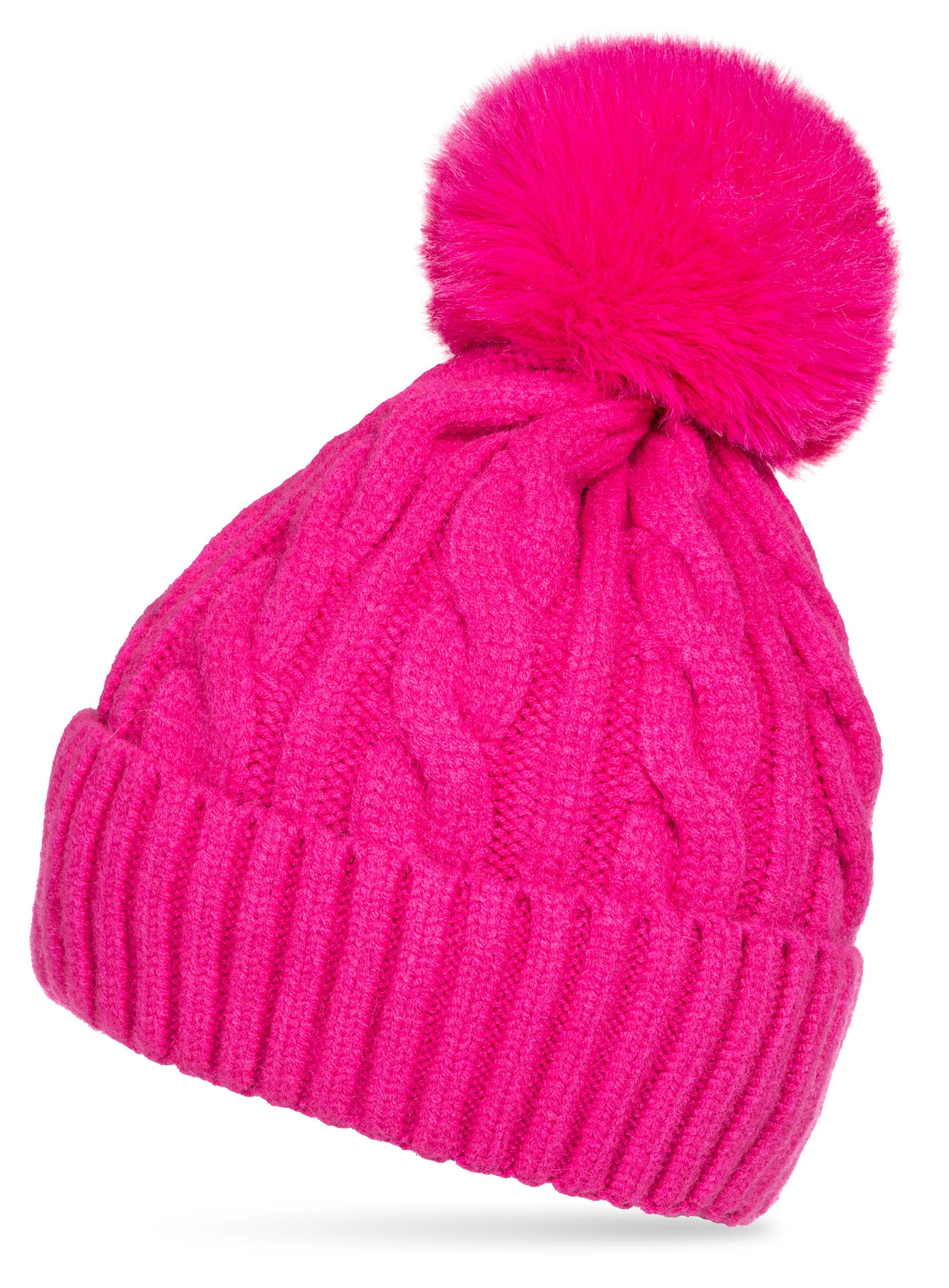 Caspar Bommelmütze MU218 Warme Damen Bommelmütze günstig online kaufen