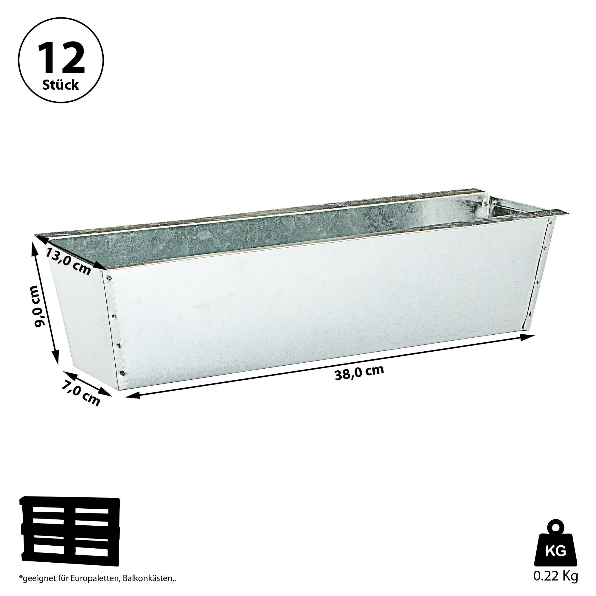 CEPEWA Pflanzkübel Pflanzkasten 12er Set aus günstig online kaufen